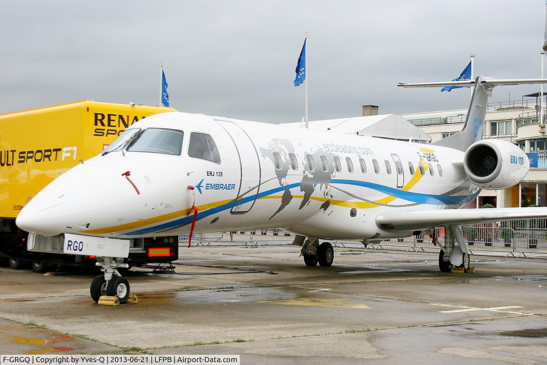 F-GRGQ, 2000 Embraer ERJ-135ER (EMB-135ER) C/N 145233, Embraer EMB-135ER (ERJ-135ER), ECC Leasing, Static display, Paris-Le Bourget (LFPB-LBG) Air Show 2013