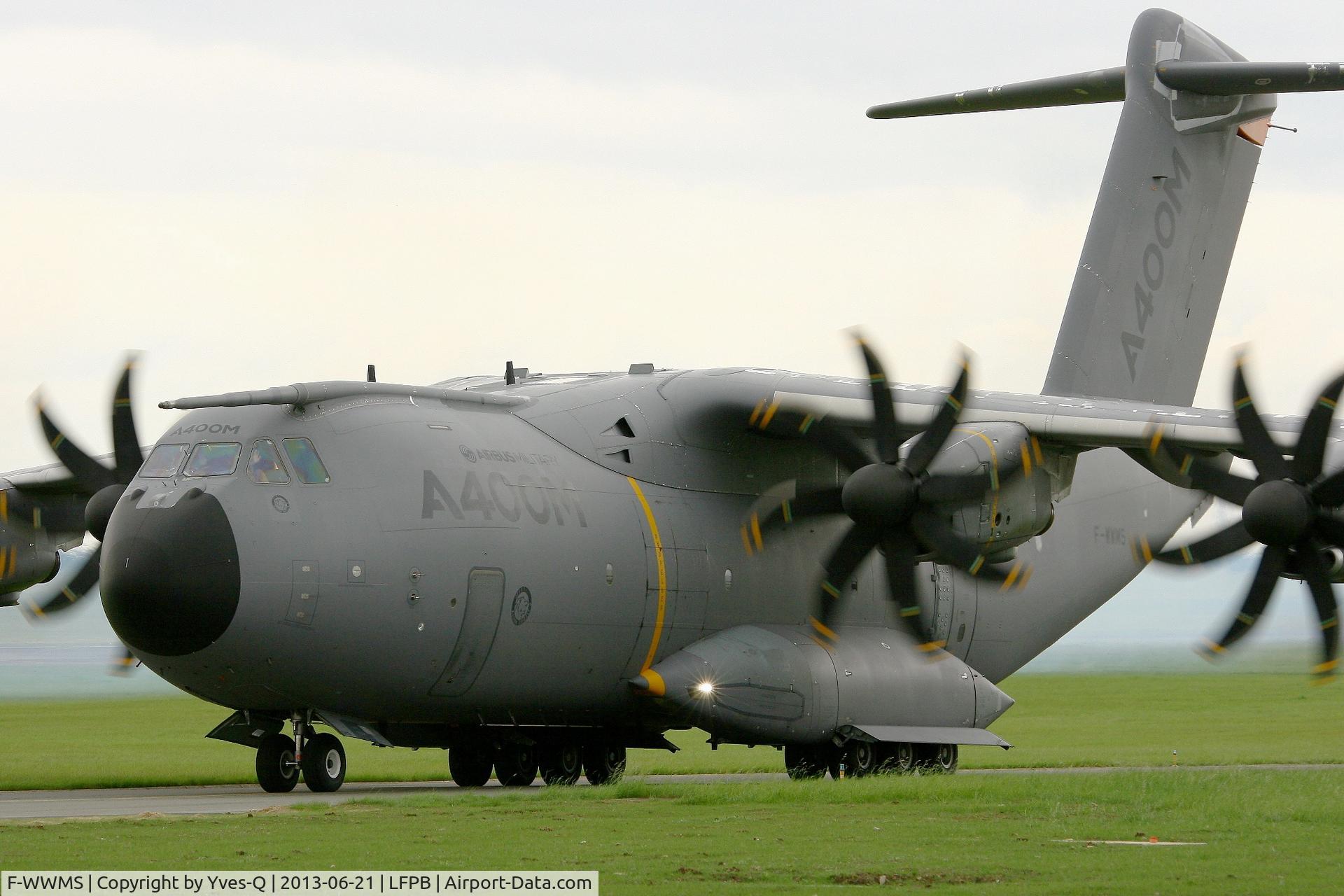 F-WWMS, 2010 Airbus A400M Atlas C/N 003, Airbus Military A-400M Atlas, Taxiing after solo display, Paris-Le Bourget Air Show 2013