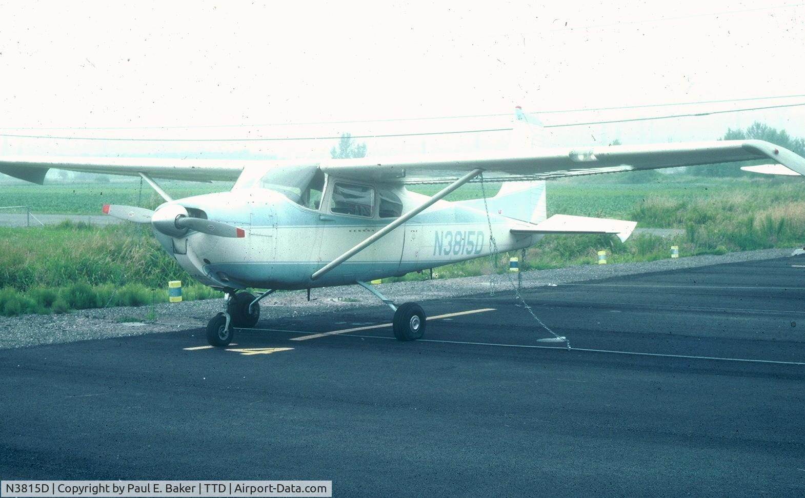 N3815D, 1957 Cessna 182A Skylane C/N 34515, My brother and I purchased this plane about 1976. It was based at Troutdale, Oregon. I learned to fly in it.