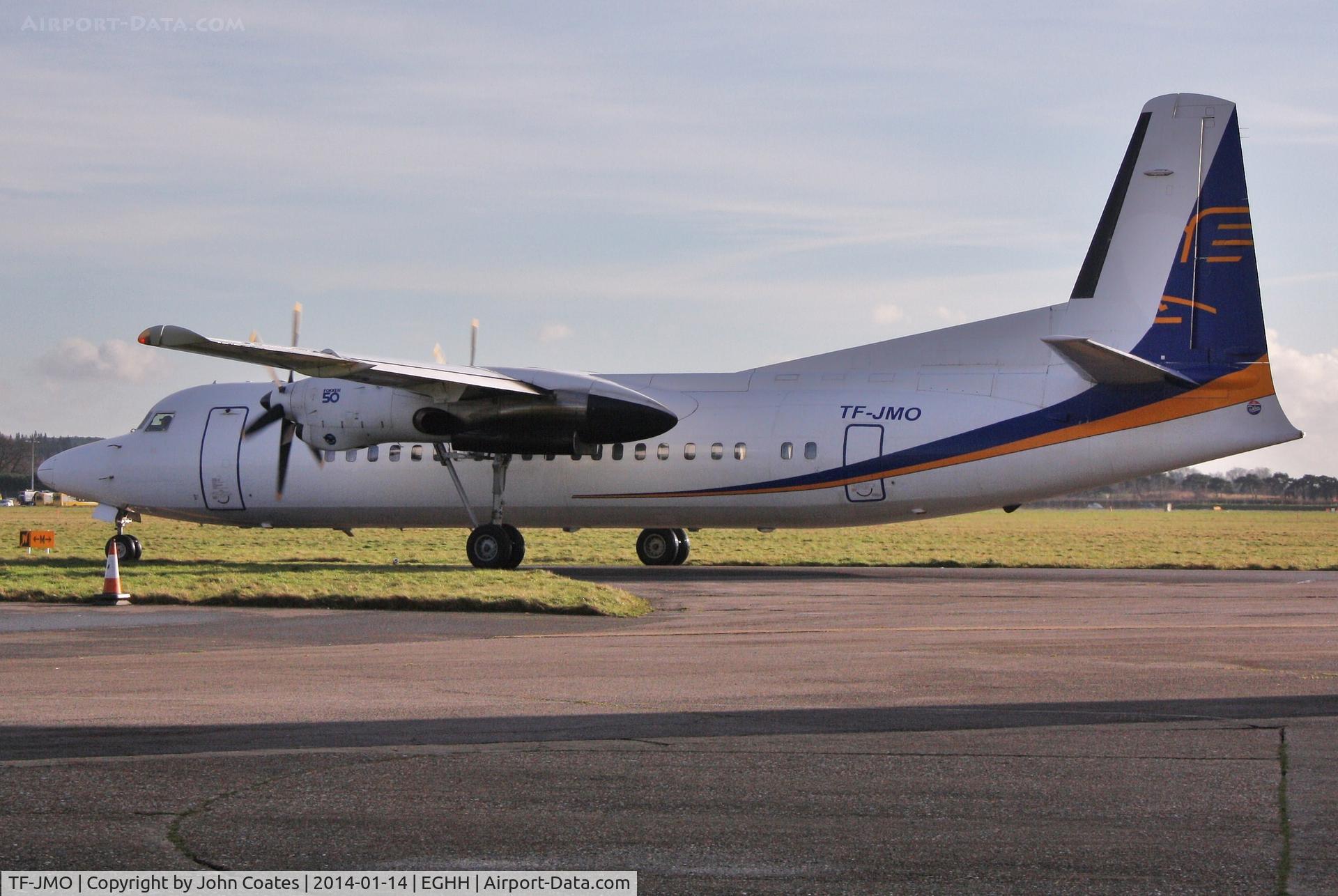 TF-JMO, 1990 Fokker 50 C/N 20205, Taxiing from Signatures