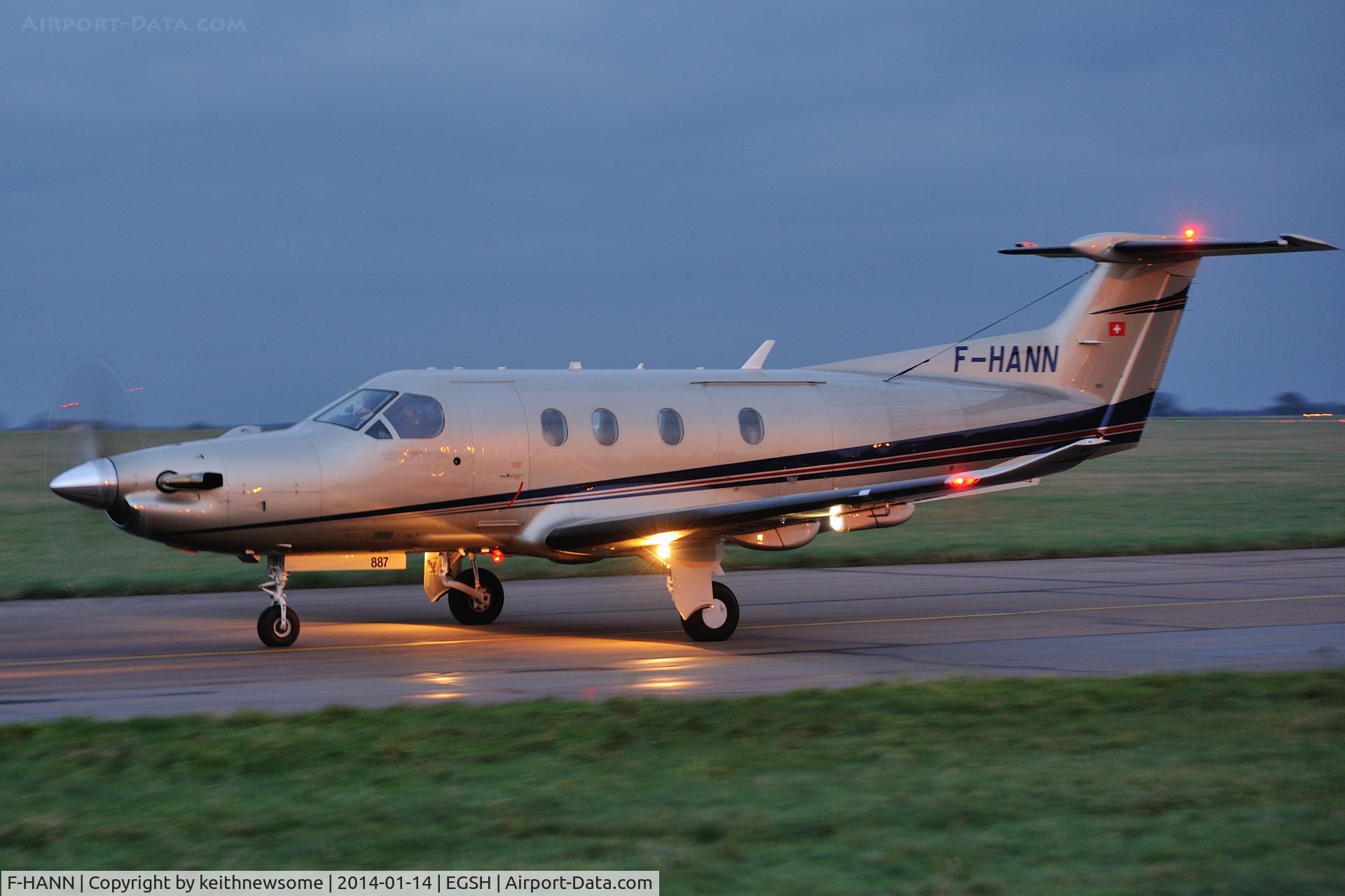F-HANN, 2008 Pilatus PC-12/47E C/N 887, Early evening arrival !