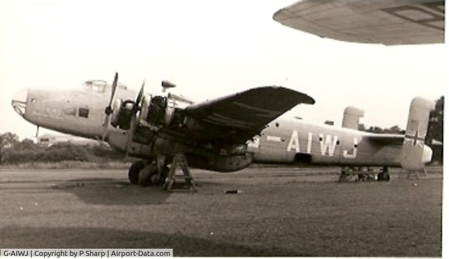 G-AIWJ, Handley Page HP70 Halifax C. Mk.VIII C/N 1359, Seen at Pengham Moors Cardiff 1952 ex PP286