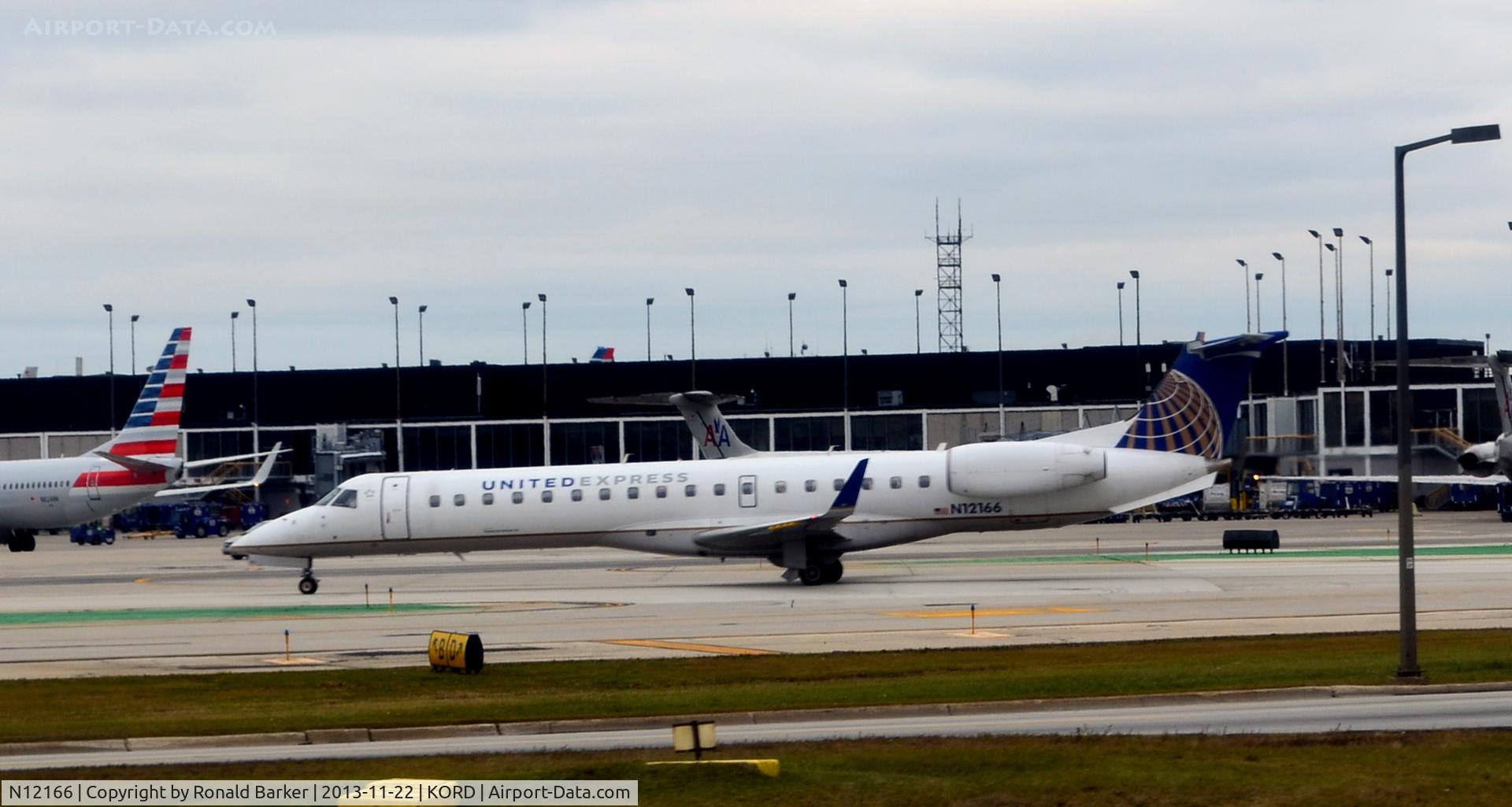 N12166, 2004 Embraer ERJ-145XR (EMB-145XR) C/N 14500831, Taxi ORD