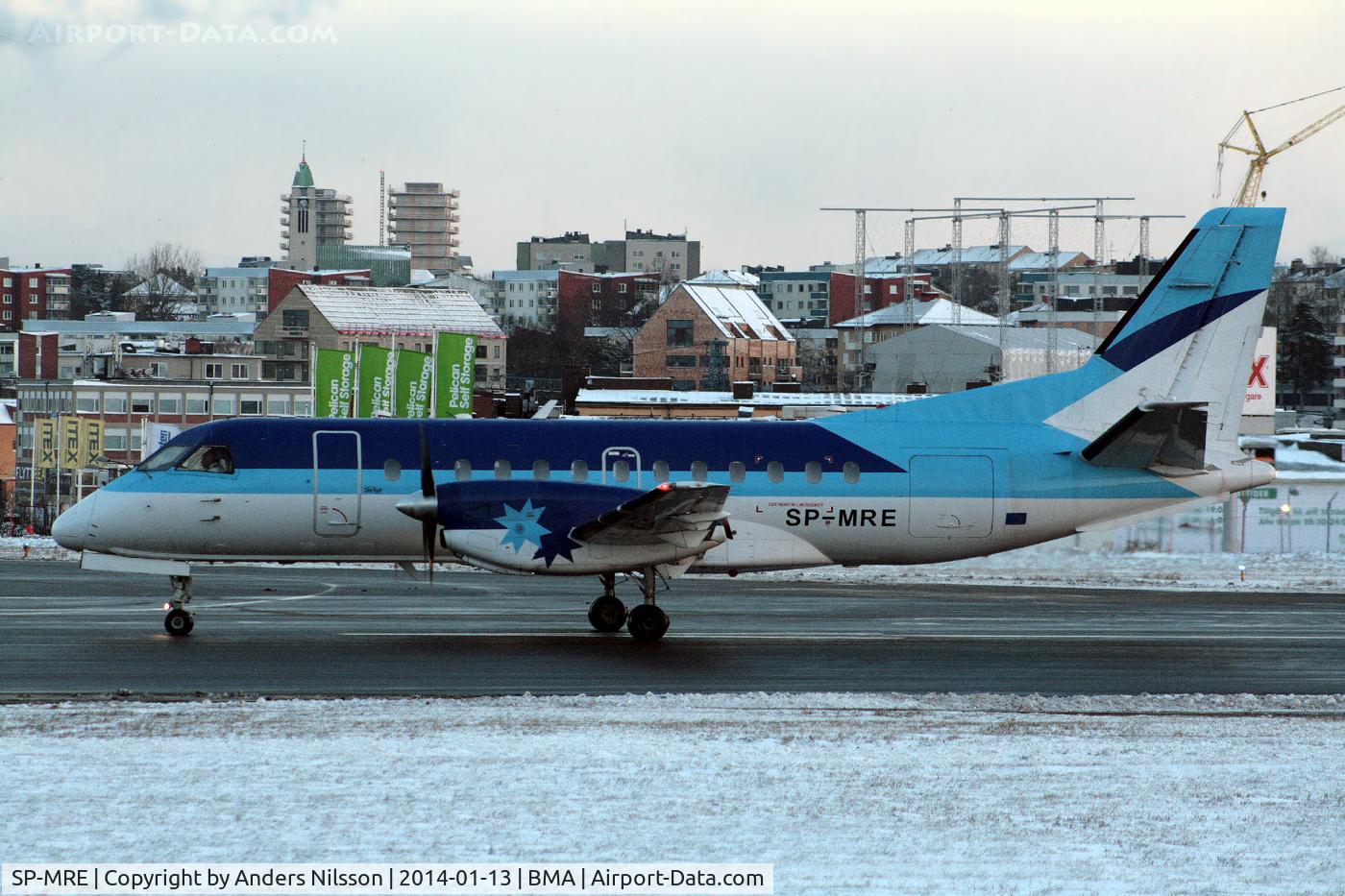 SP-MRE, 1989 Saab 340A C/N 340A-151, Lining up runway 30. Operating Nextjet 1302.