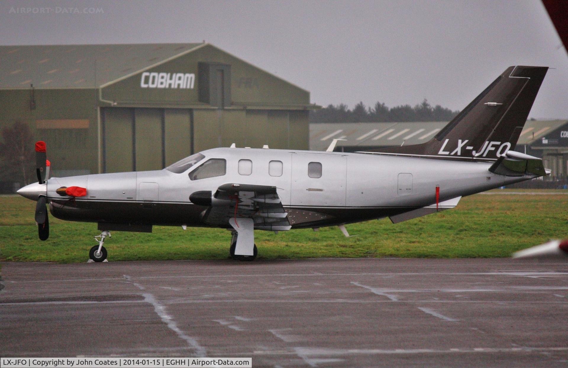 LX-JFO, 2007 Socata TBM-850 C/N 422, Parked at Pilatus centre