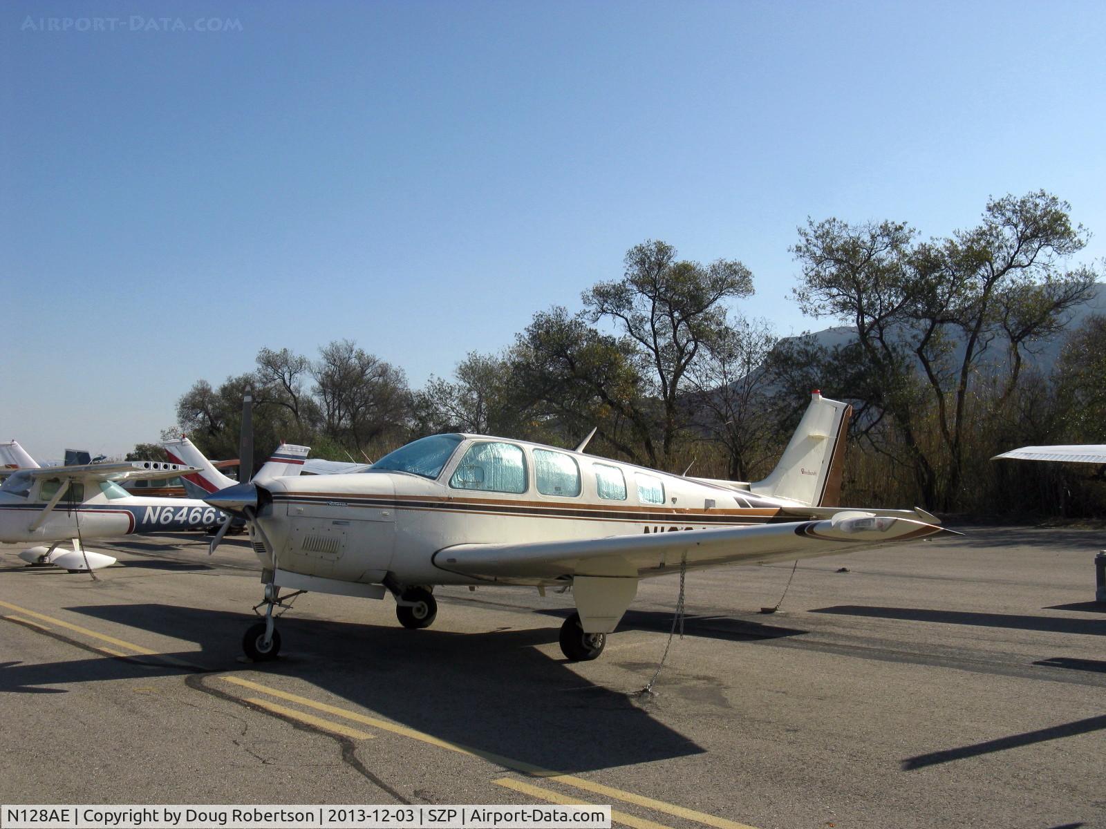 N128AE, 1981 Beech A36 Bonanza 36 C/N E-1830, 1981 Beech A36 BONANZA, Continental IO-520 285 Hp