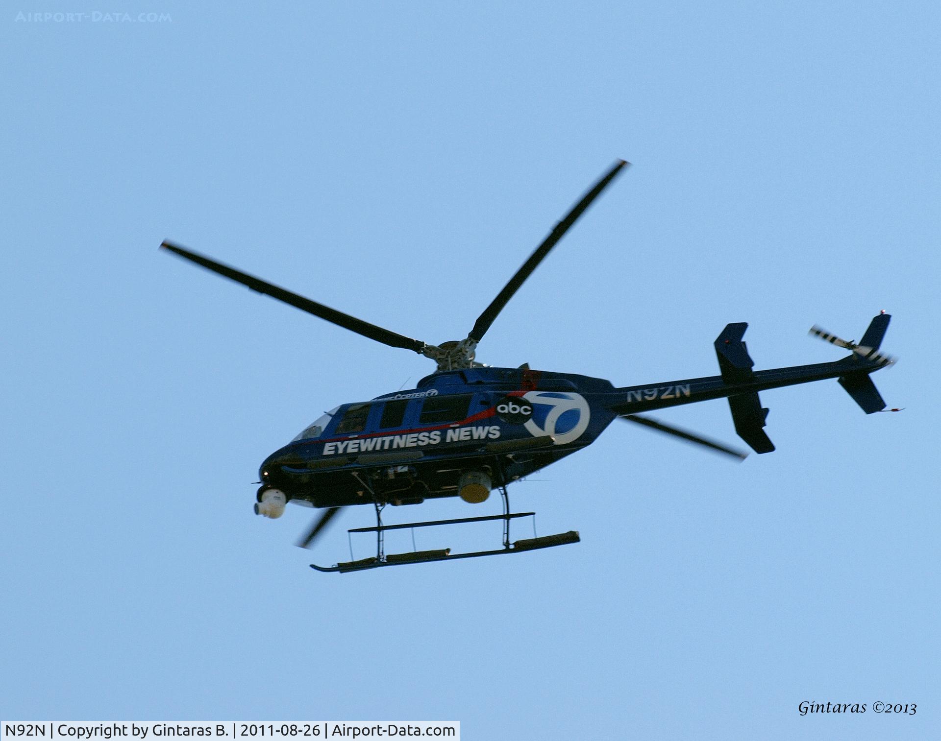 N92N, 1997 Bell 407 C/N 53093, @ Brighton Beach, Brooklyn, NY