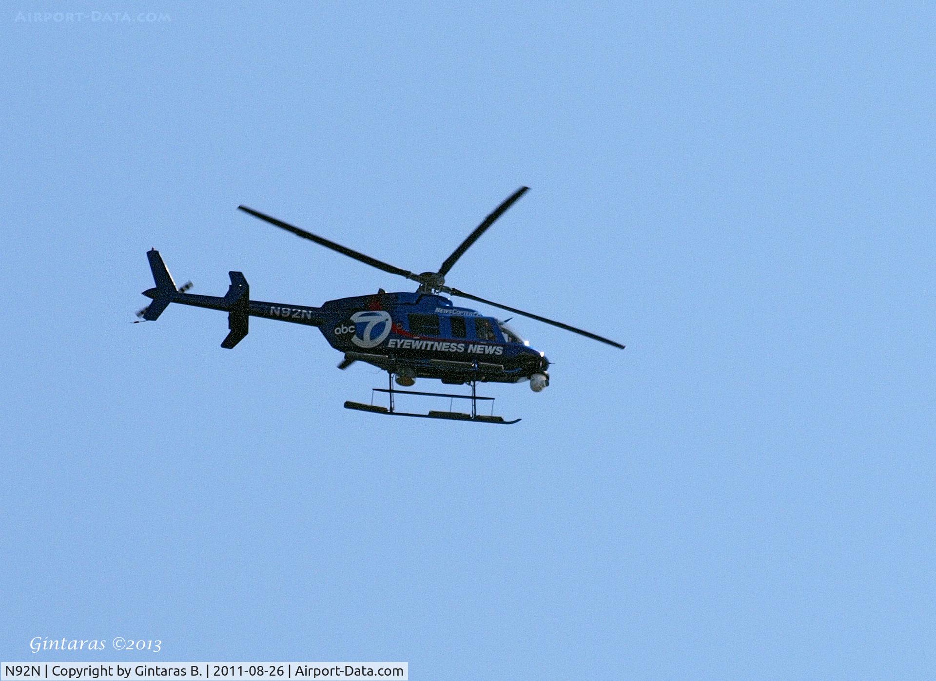 N92N, 1997 Bell 407 C/N 53093, @ Brighton Beach, Brooklyn, NY