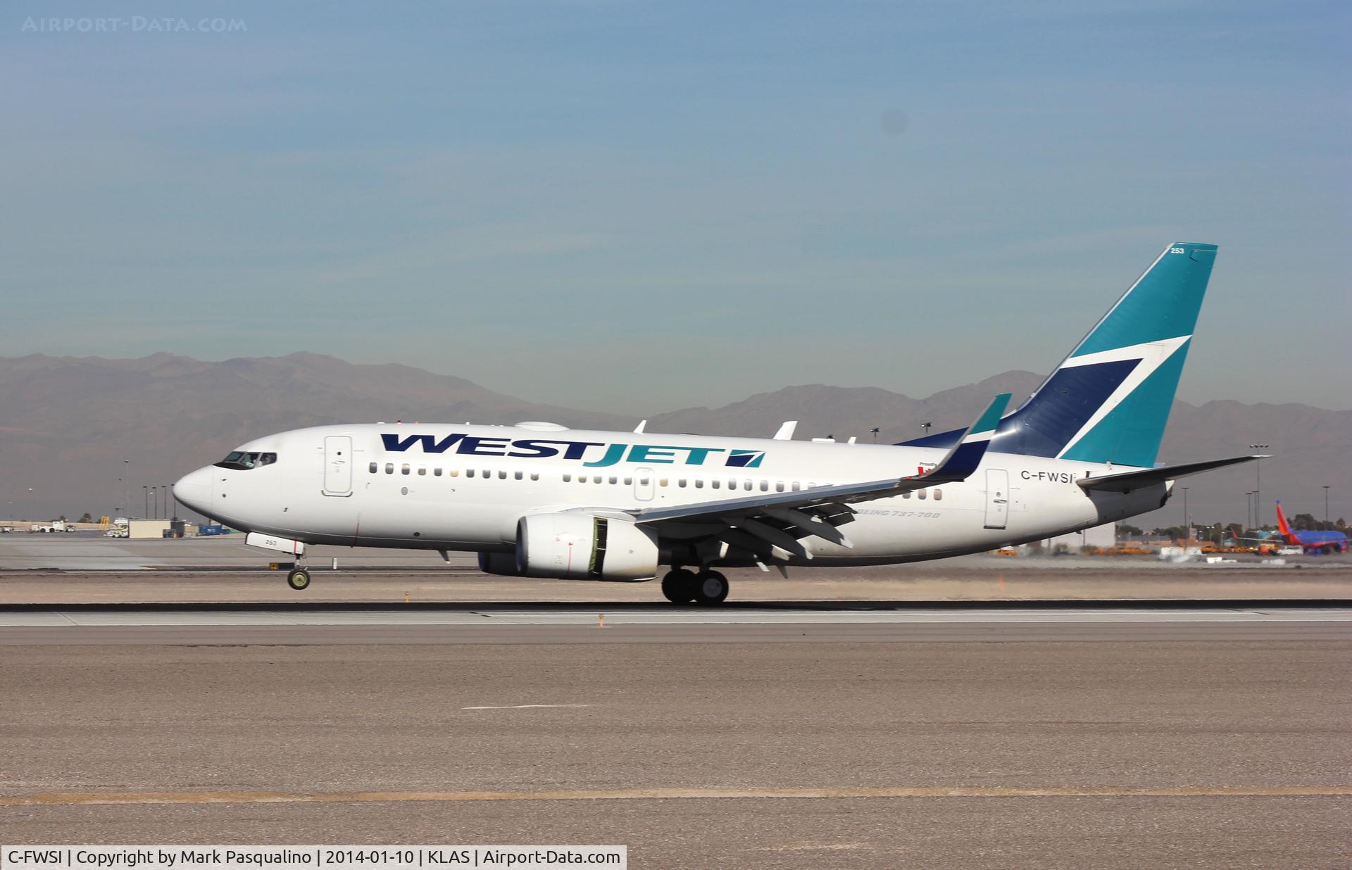C-FWSI, 2009 Boeing 737-7CT C/N 36691, Boeing 737-700