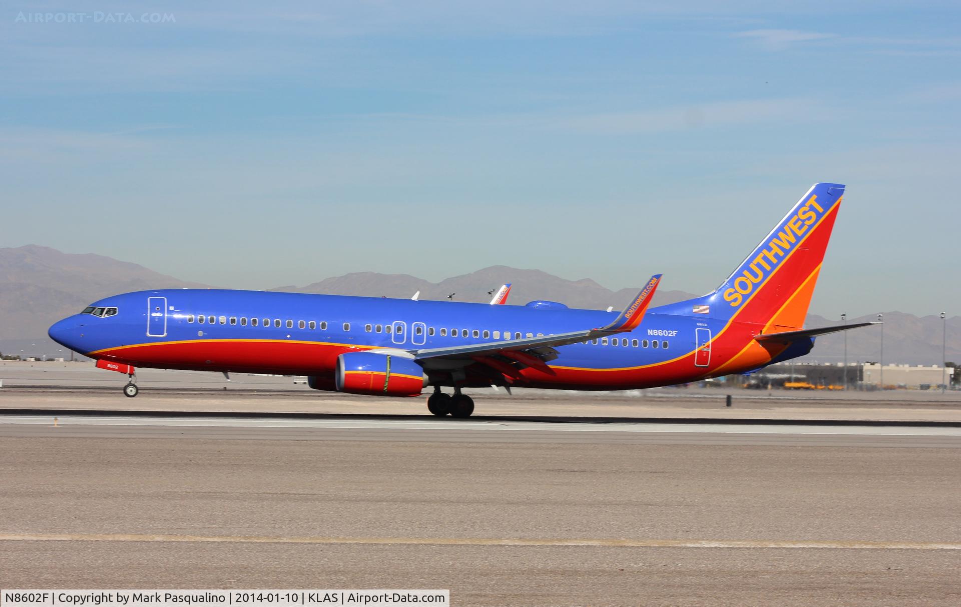 N8602F, 2012 Boeing 737-8H4 C/N 38110, Boeing 737-800