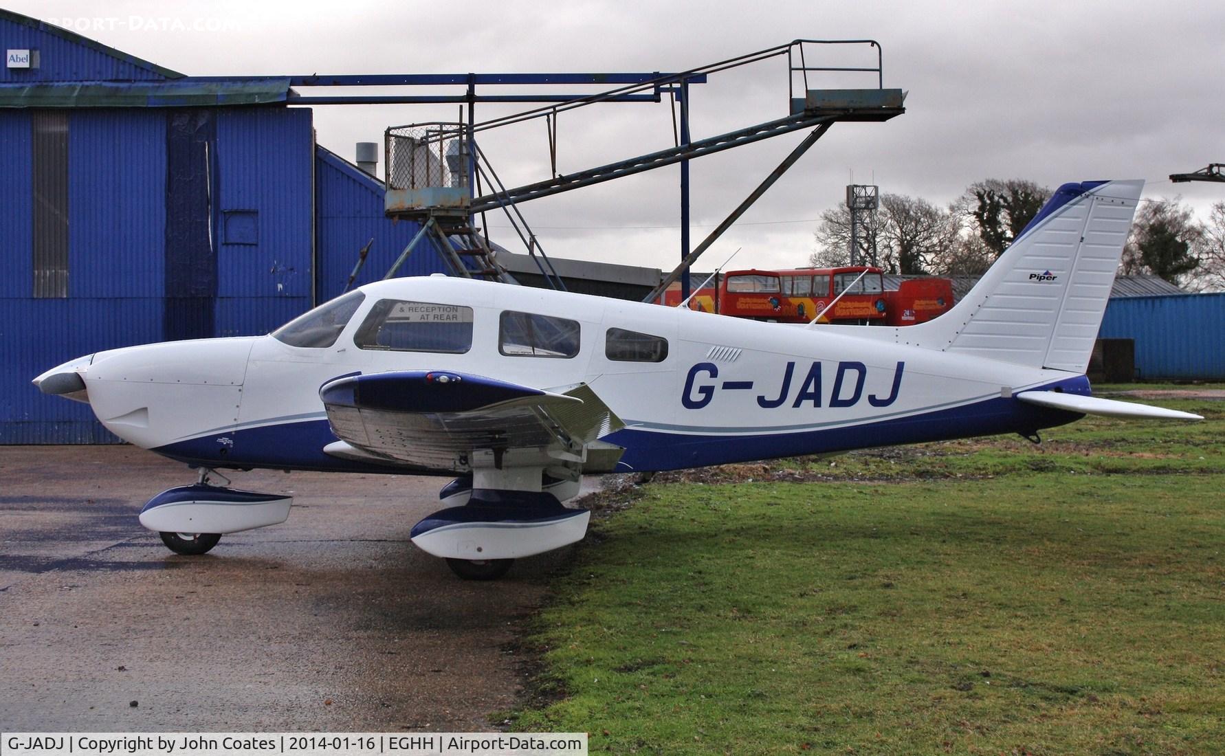 G-JADJ, 1995 Piper PA-28-181 Cherokee Archer III C/N 2843009, Outside paintshop in its new colours