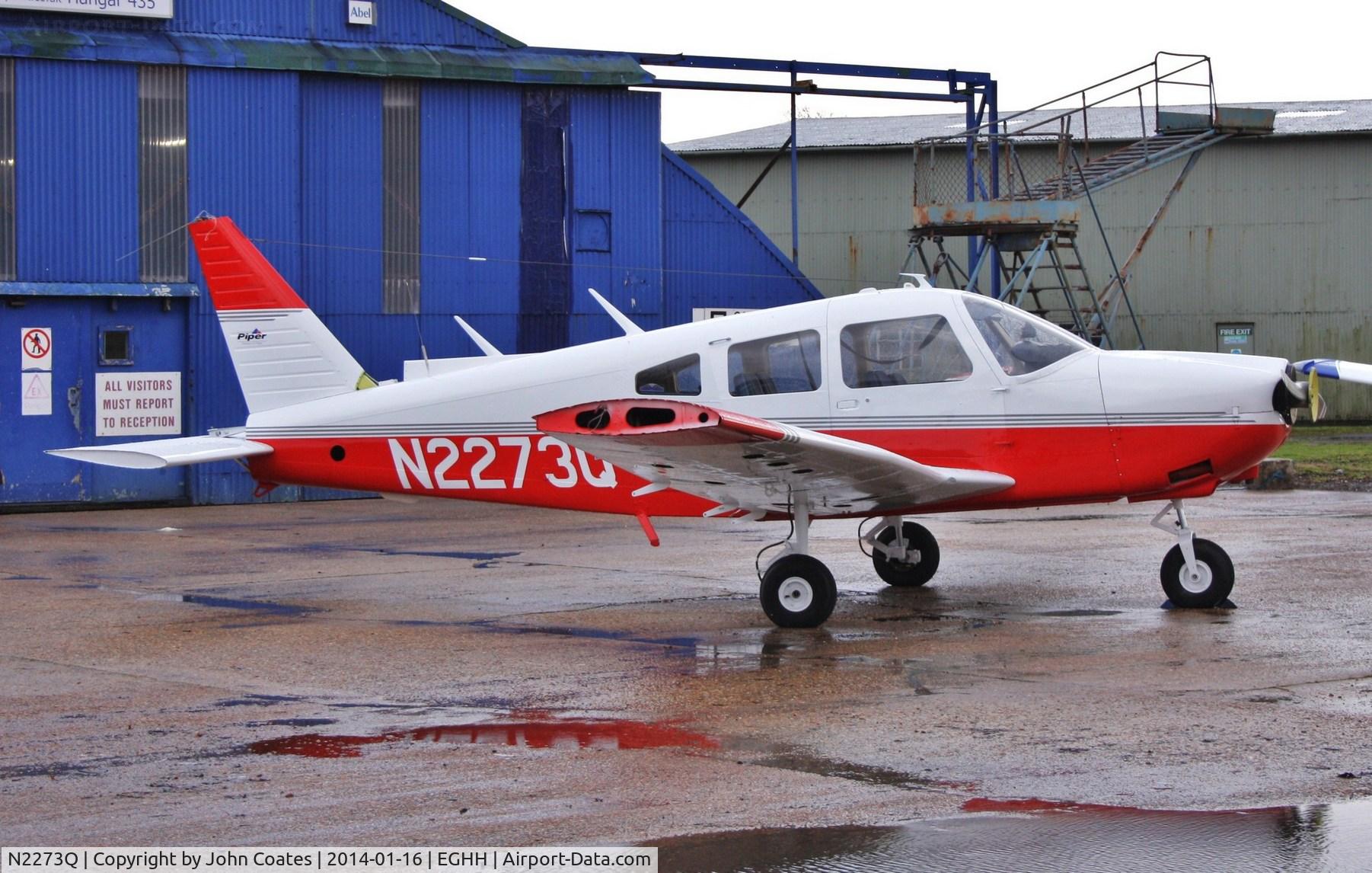 N2273Q, 1977 Piper PA-28-181 Cherokee Archer II C/N 28-7790389, Outside paintshop just repainted