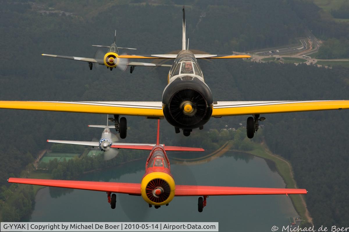 G-YYAK, 1987 Bacau Yak-52 C/N 878101, 14 05 2010 Zoersel