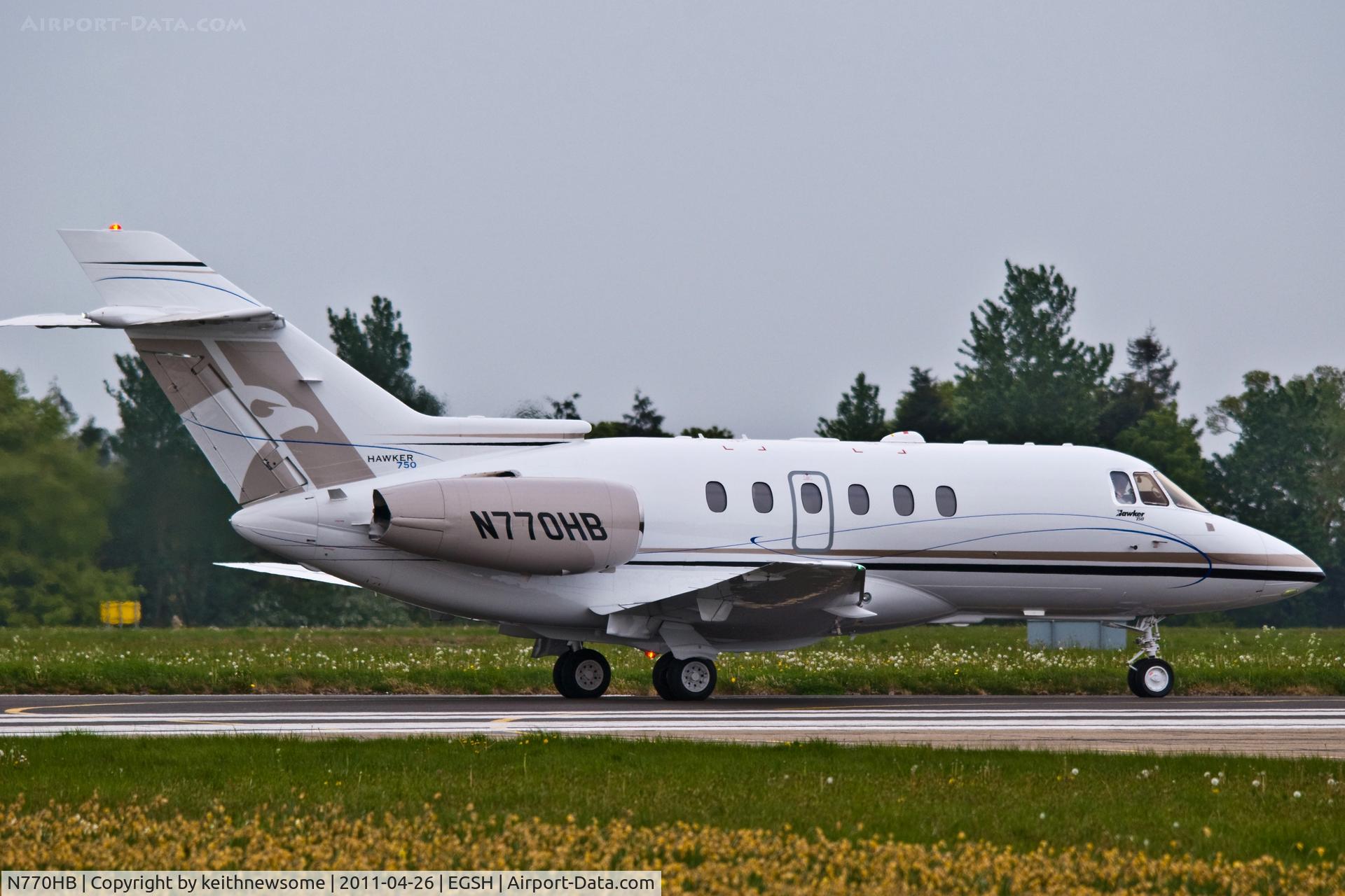 N770HB, 2011 Hawker Beechcraft 750 C/N HB-70, Demonstration visit !