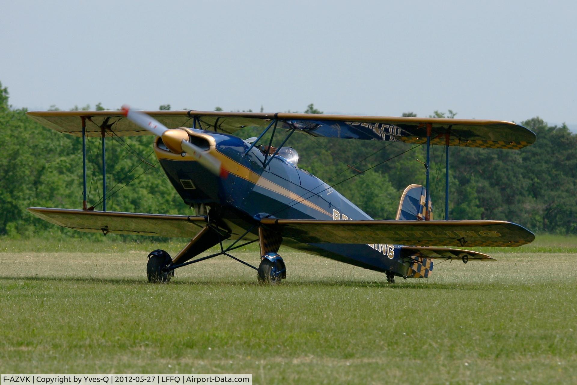 F-AZVK, 1935 Bucker Bu-131 Jungmann C/N 27, Bücker Bu 131B Jungmann, La Ferté-Alais Airfield (LFFQ) Air Show (Le Temps Des Hélices) in may 2012