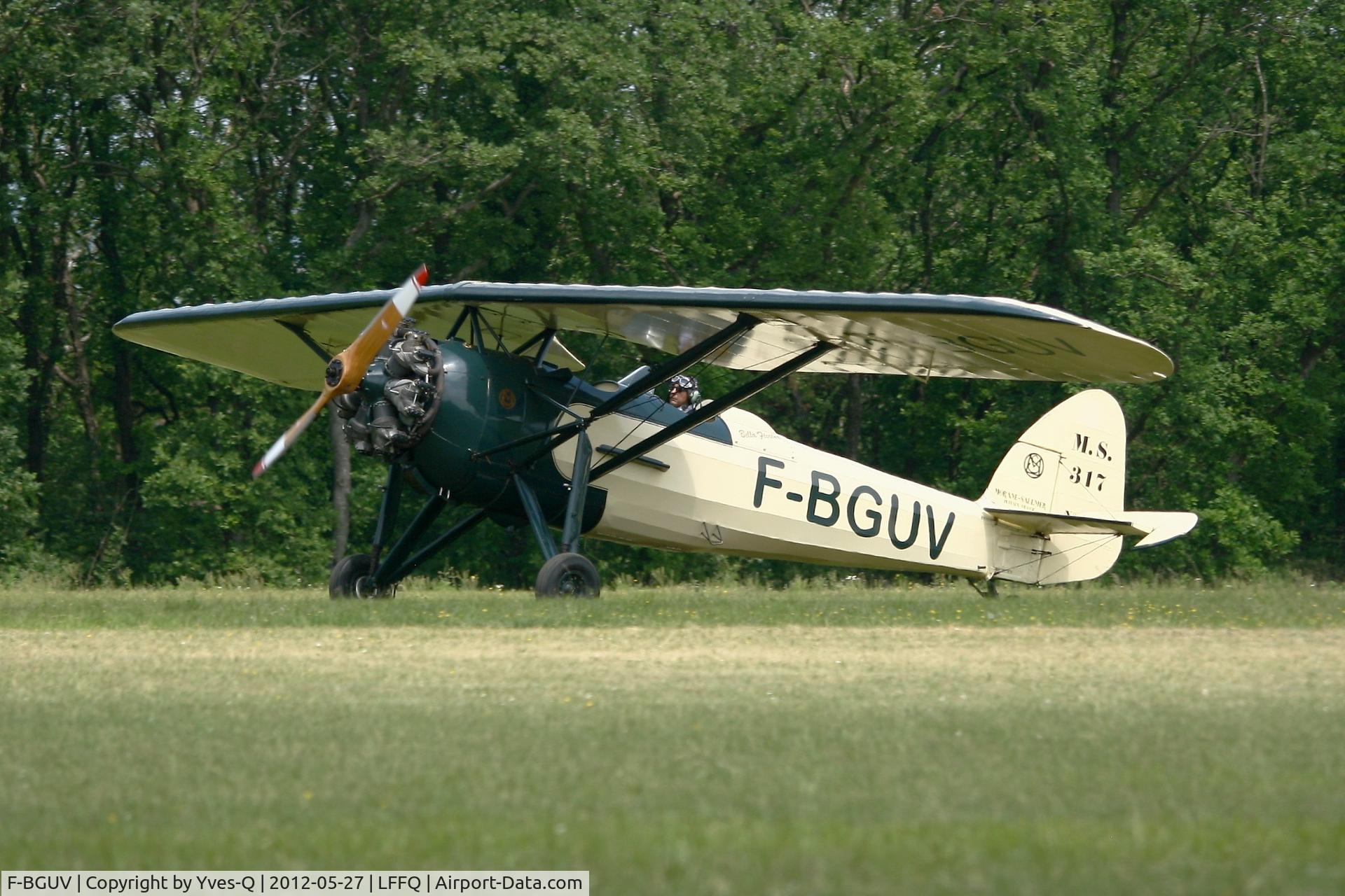 F-BGUV, Morane-Saulnier MS.317 C/N 297, Morane-Saulnier MS.317, La Ferté-Alais Airfield (LFFQ) Air Show 2012