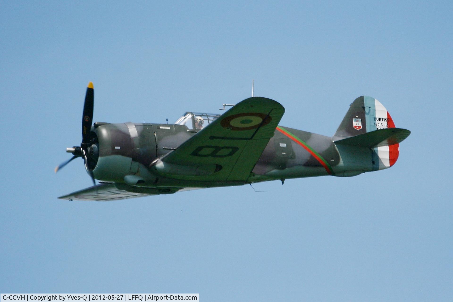 G-CCVH, 1939 Curtiss H-75A-1 C/N 12881, Curtiss H-75A-1 , La Ferté-Alais Airfield (LFFQ) air show 2012
