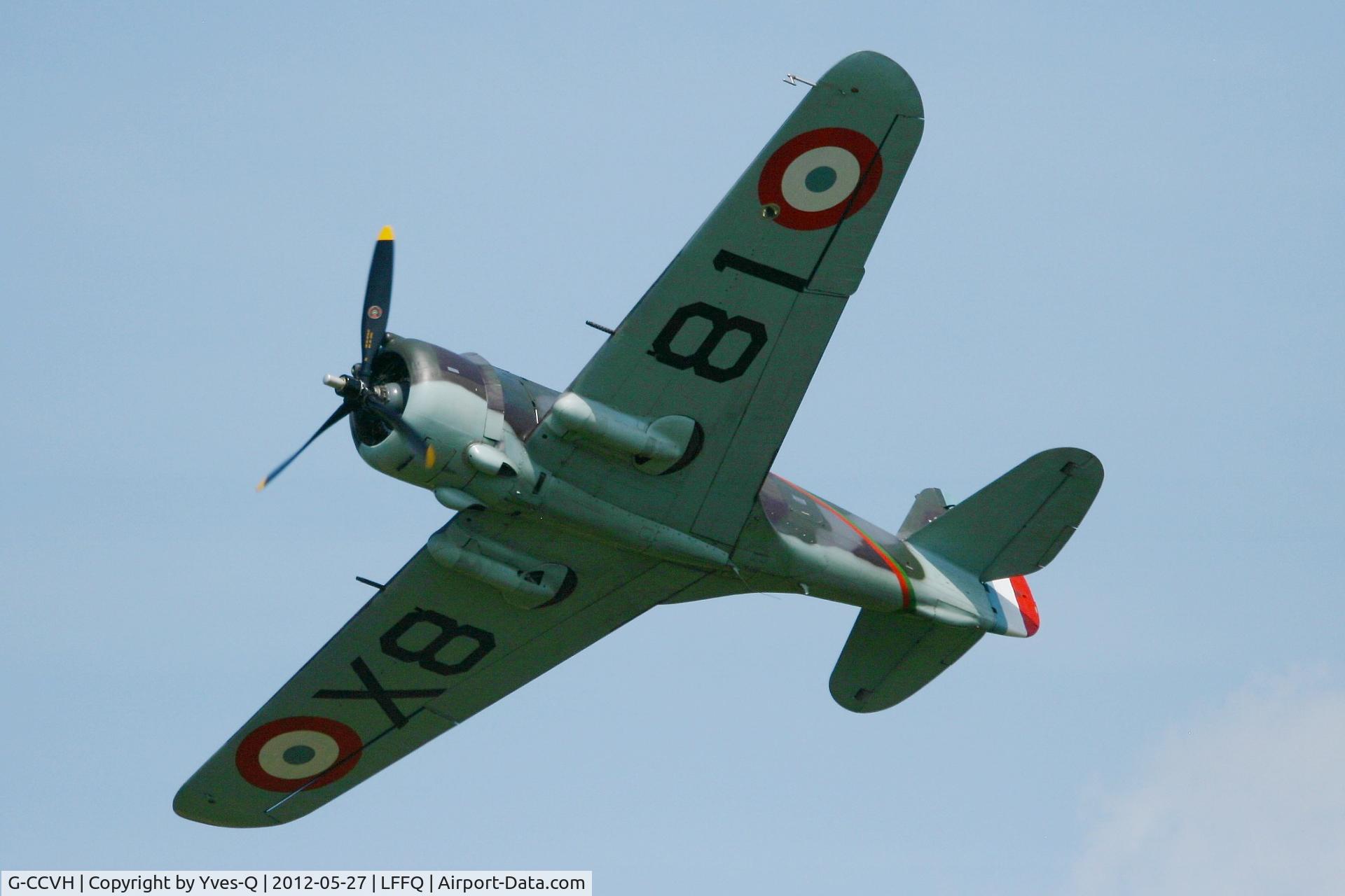 G-CCVH, 1939 Curtiss H-75A-1 C/N 12881, Curtiss H-75A-1 , La Ferté-Alais Airfield (LFFQ) air show 2012