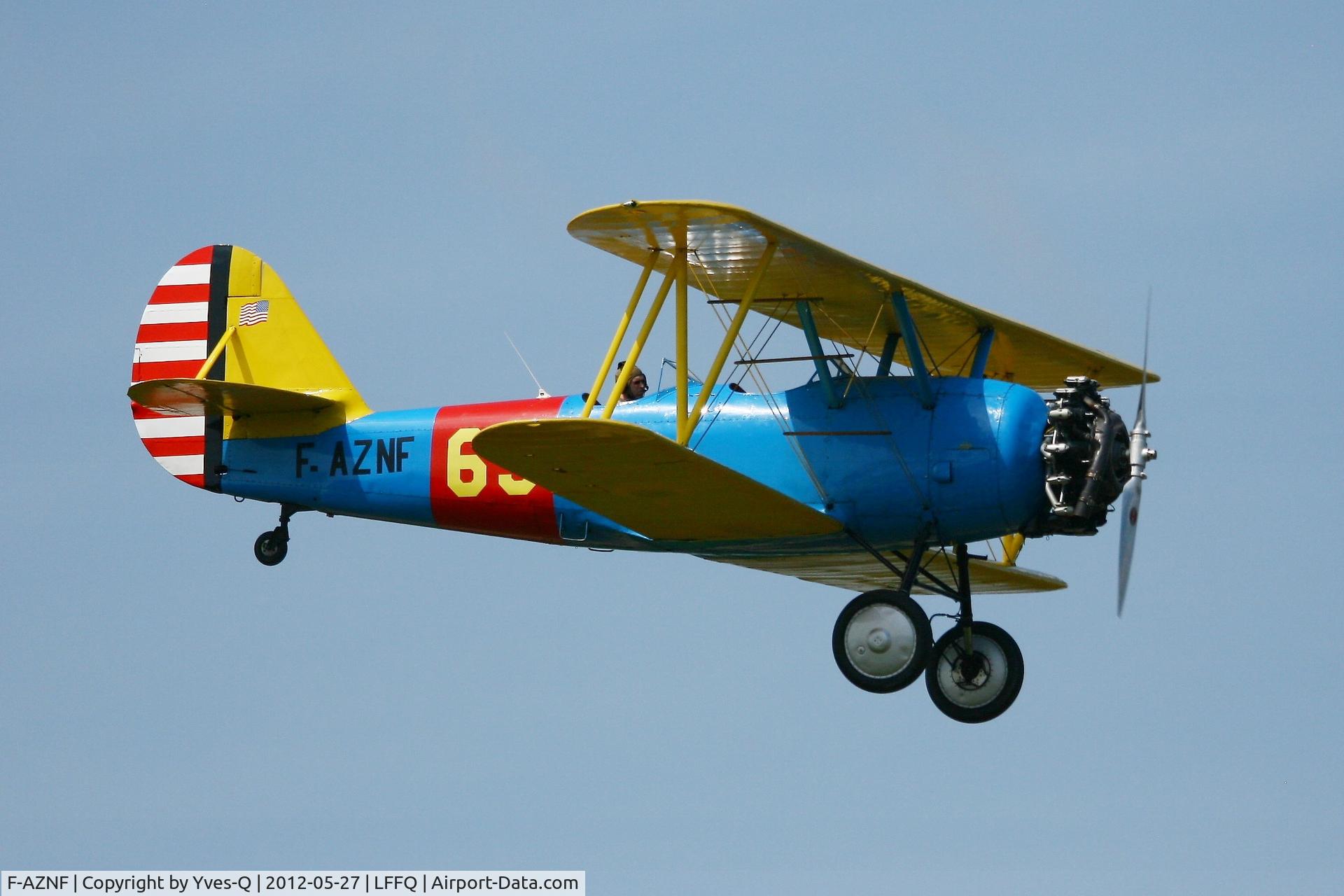 F-AZNF, Naval Aircraft Factory N3N-3 C/N 2909, Naval Aircraft Factory N3N-3, AJBS Collection, La Ferte-Alais Airfield (LFFQ) Air Show 2012