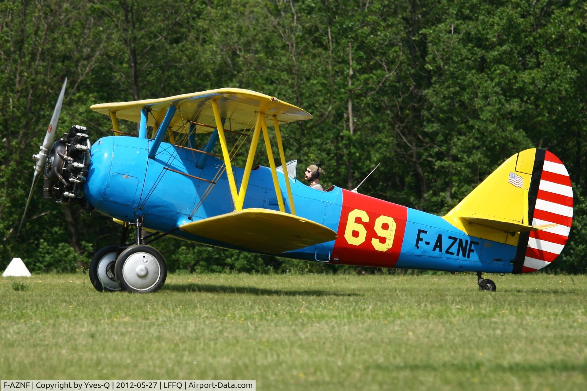 F-AZNF, Naval Aircraft Factory N3N-3 C/N 2909, Naval Aircraft Factory N3N-3, AJBS Collection,  La Ferte-Alais Airfield (LFFQ) Air Show 2012