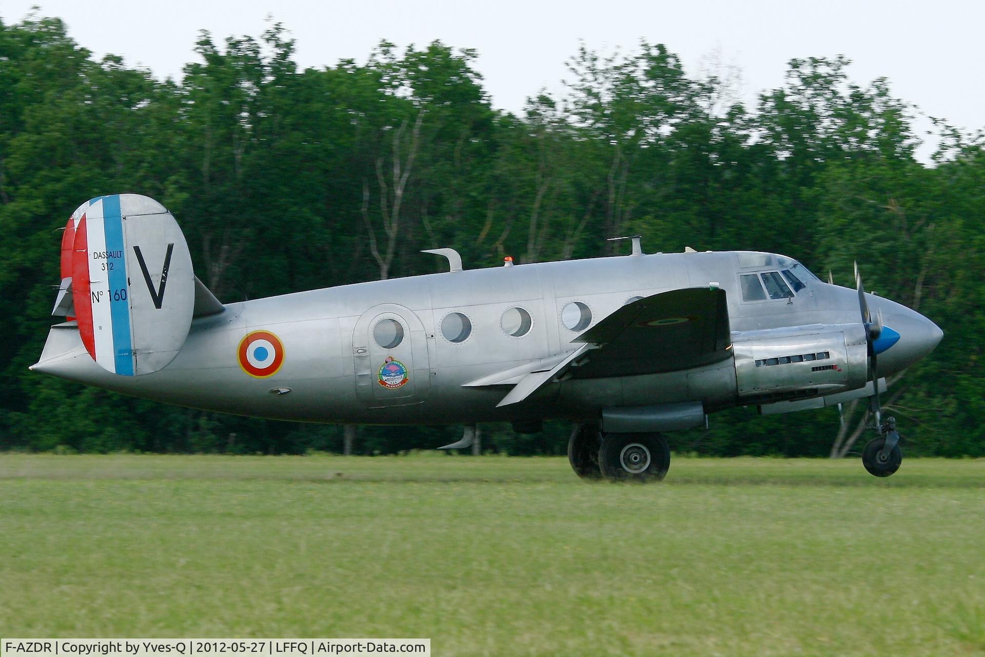 F-AZDR, Dassault MD-312 Flamant C/N 160, Dassault MD-312 Flamant, La Ferté-Alais Airfield (LFFQ) Air Show (Le Temps Des Hélices) in may 2012