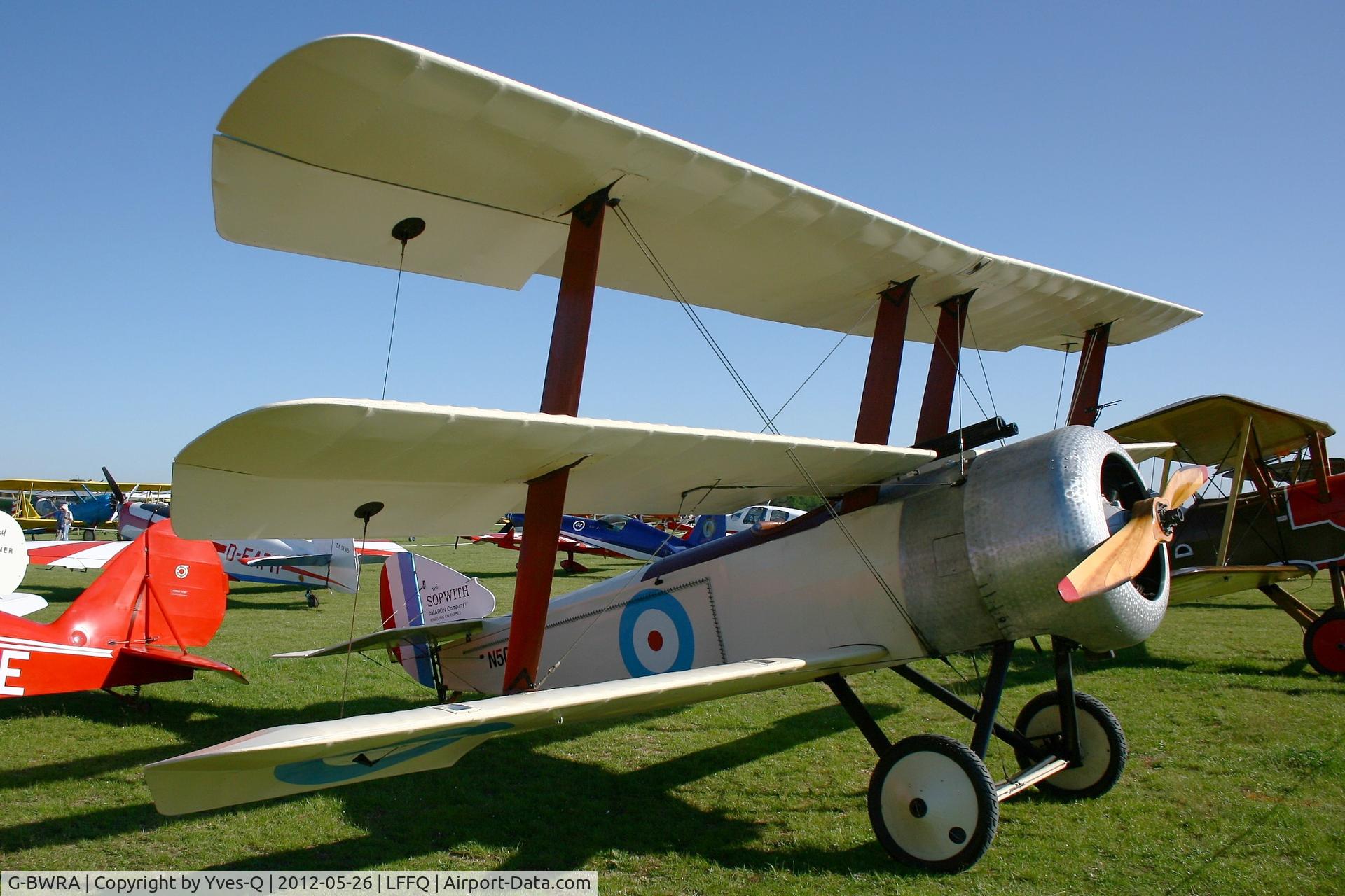 G-BWRA, 1988 Sopwith Triplane Replica C/N PFA 021-10035, Sopwith Triplane Replica, La Ferté-Alais Airfield (LFFQ) Air Show 2012