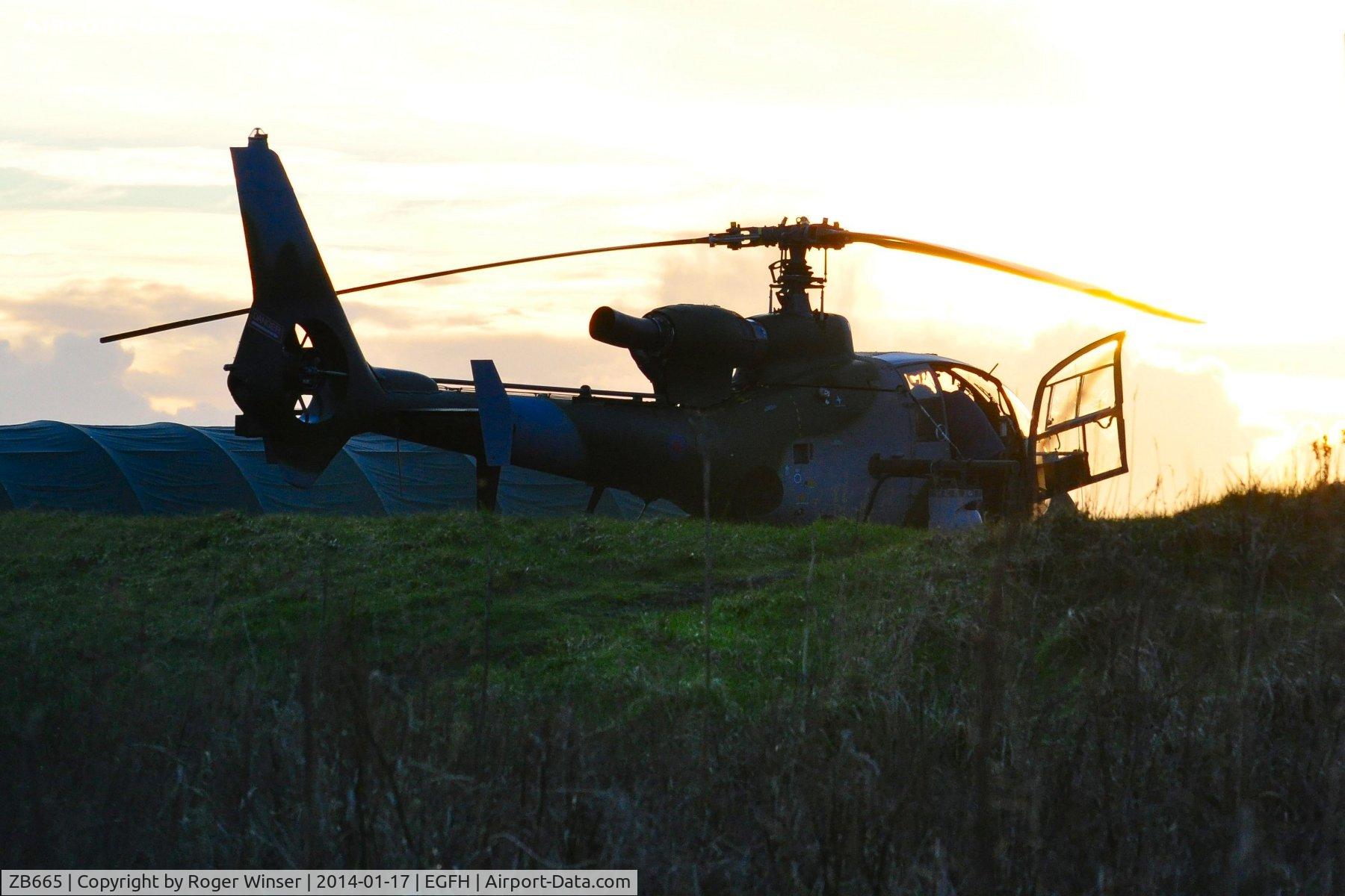 ZB665, 1983 Westland SA-341B Gazelle AH1 C/N 1932, Army Air Corps helicopter about to take on fuel.
