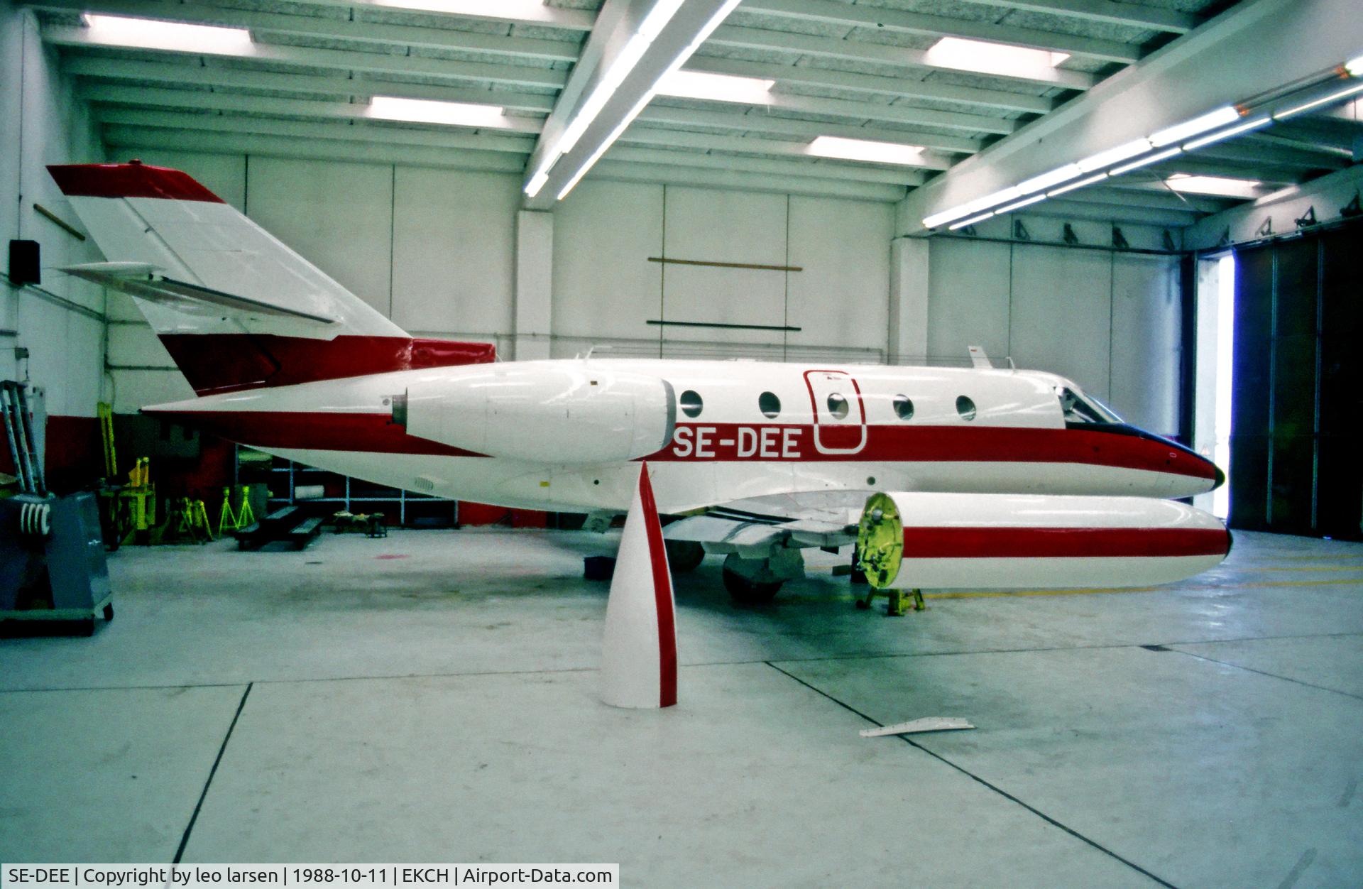 SE-DEE, 1977 Aerospatiale SN-601 Corvette C/N 34, Copenhagen Kastrup 11.10.88