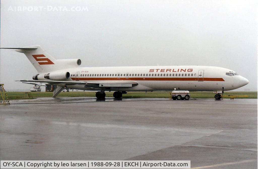 OY-SCA, 1973 Boeing 727-2H3 C/N 20739, Copenhagen Kastrup 28.9.88