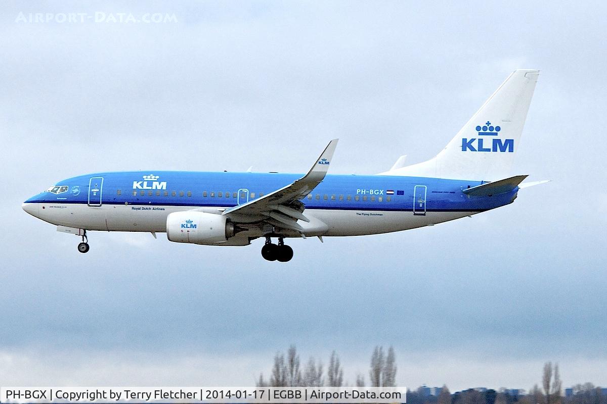 PH-BGX, 2011 Boeing 737-7K2 C/N 38635, 2014 photo taken at Birmingham UK