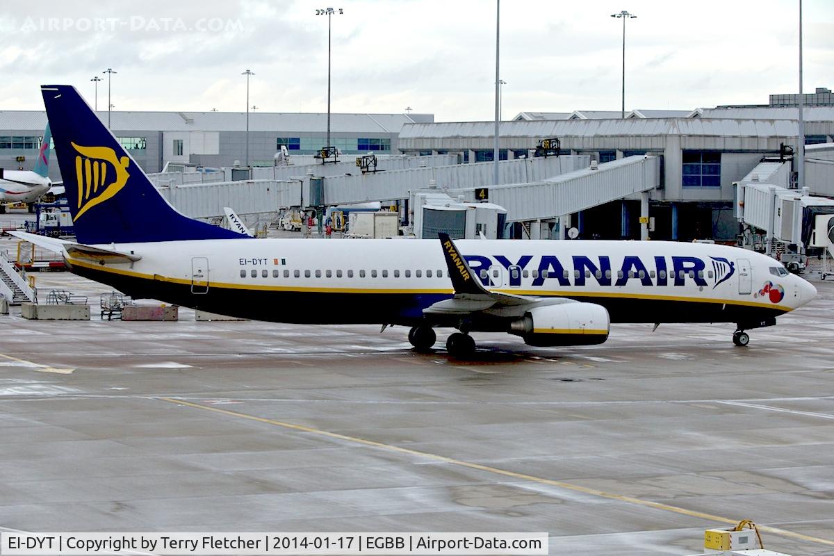 EI-DYT, 2008 Boeing 737-8AS C/N 33634, 2014 photo taken at Birmingham UK