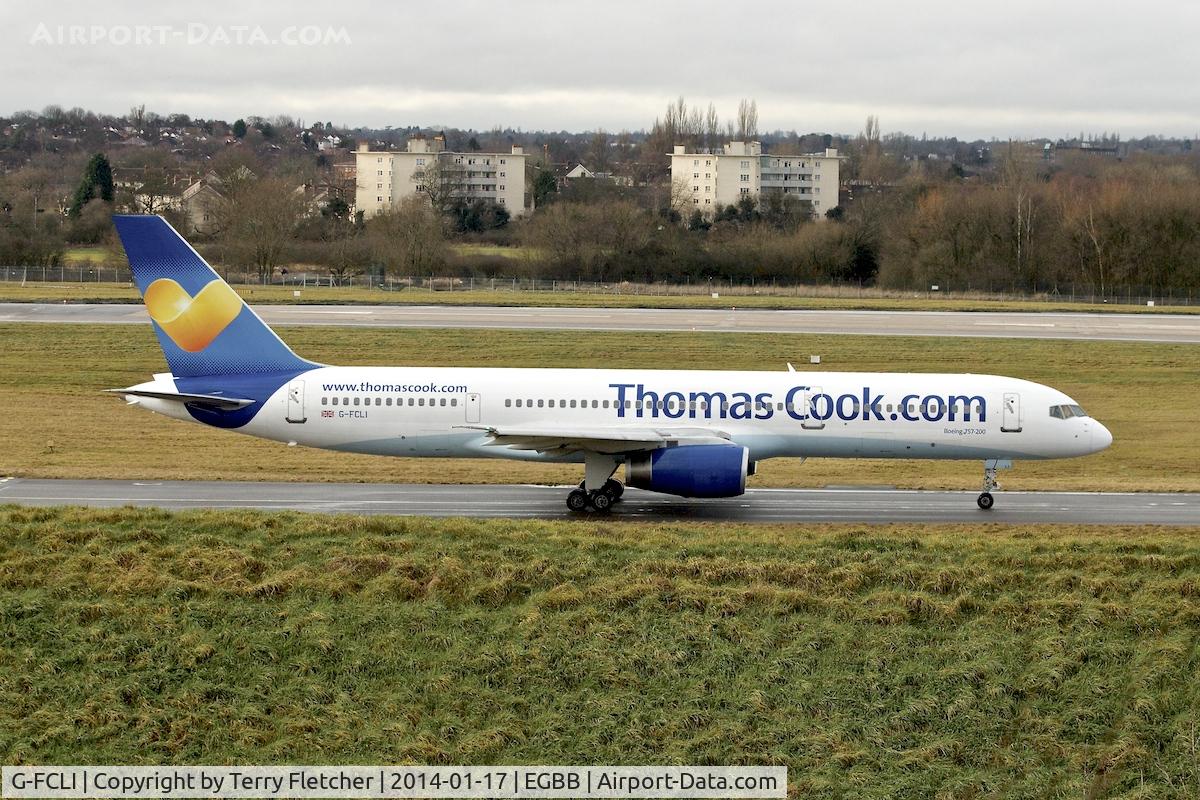 G-FCLI, 1995 Boeing 757-28A C/N 26275, 2014 photo taken at Birmingham UK