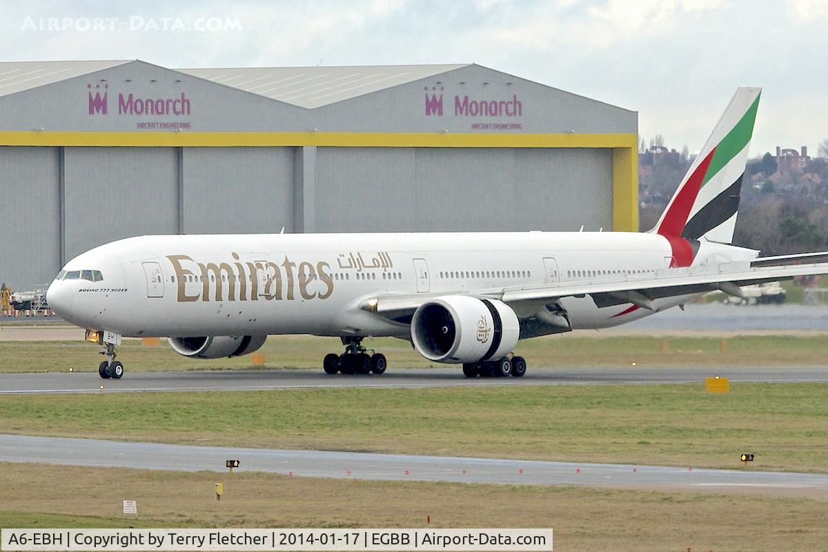 A6-EBH, 2005 Boeing 777-31H/ER C/N 32707, 2014 photo taken at Birmingham UK