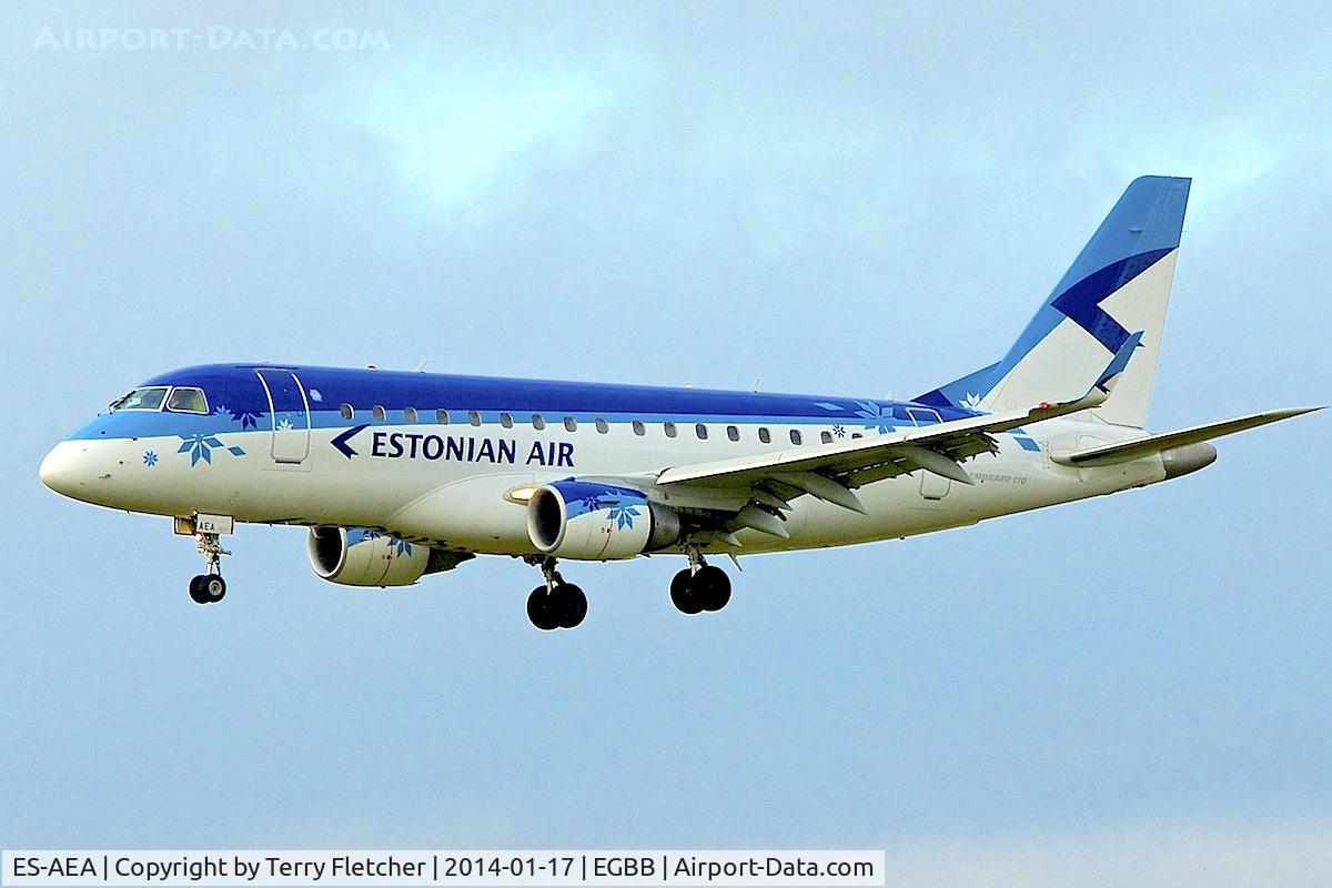 ES-AEA, 2005 Embraer 170LR (ERJ-170-100LR) C/N 17000093, 2014 photo taken at Birmingham UK
