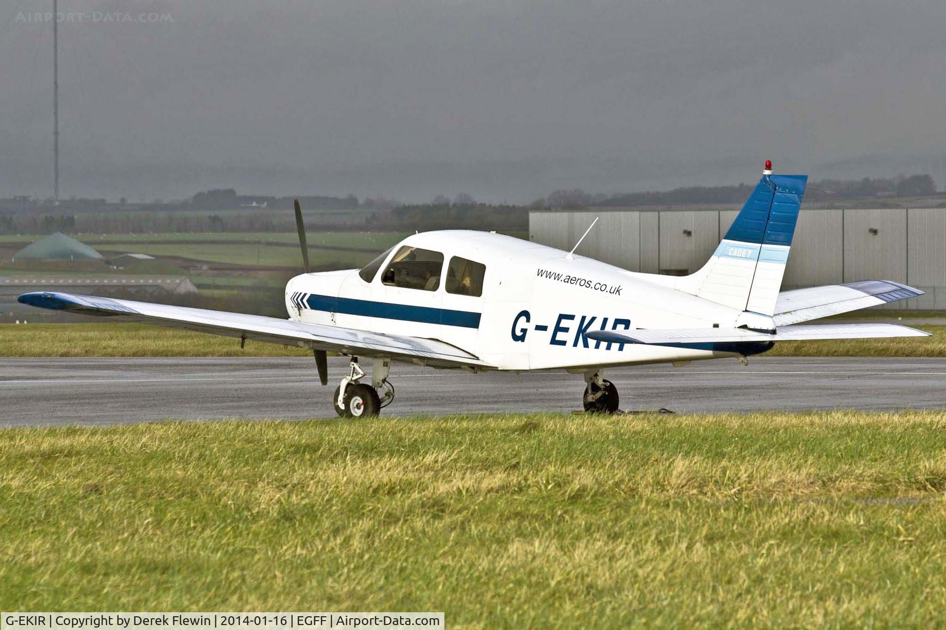 G-EKIR, 1989 Piper PA-28-161 Cadet C/N 28-41157, Aeros twin based Cadet, Cardiff and Gloucester.