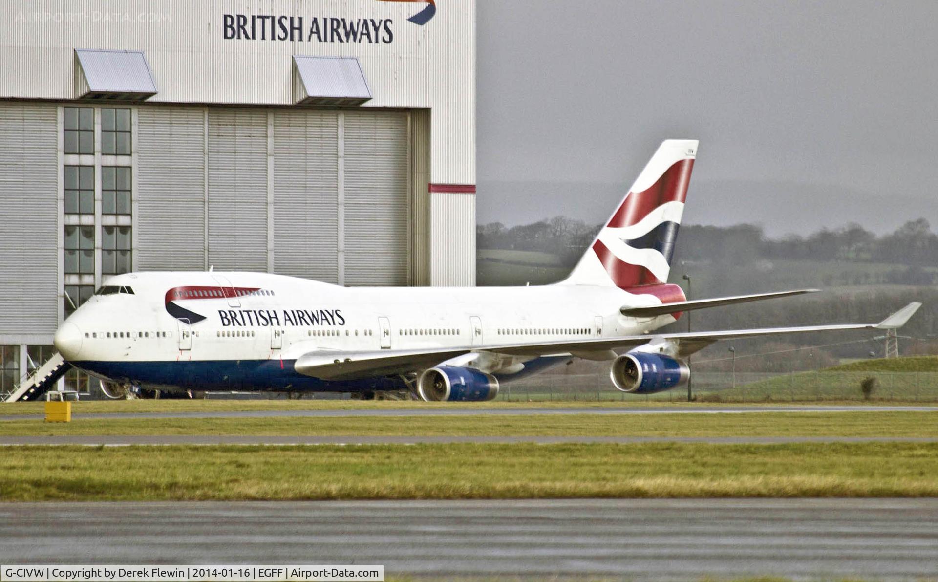 G-CIVW, 1998 Boeing 747-436 C/N 25822, 747-436 seen at BAMC, departed at 1700 to Heathrow callsign Speedbird 9172.