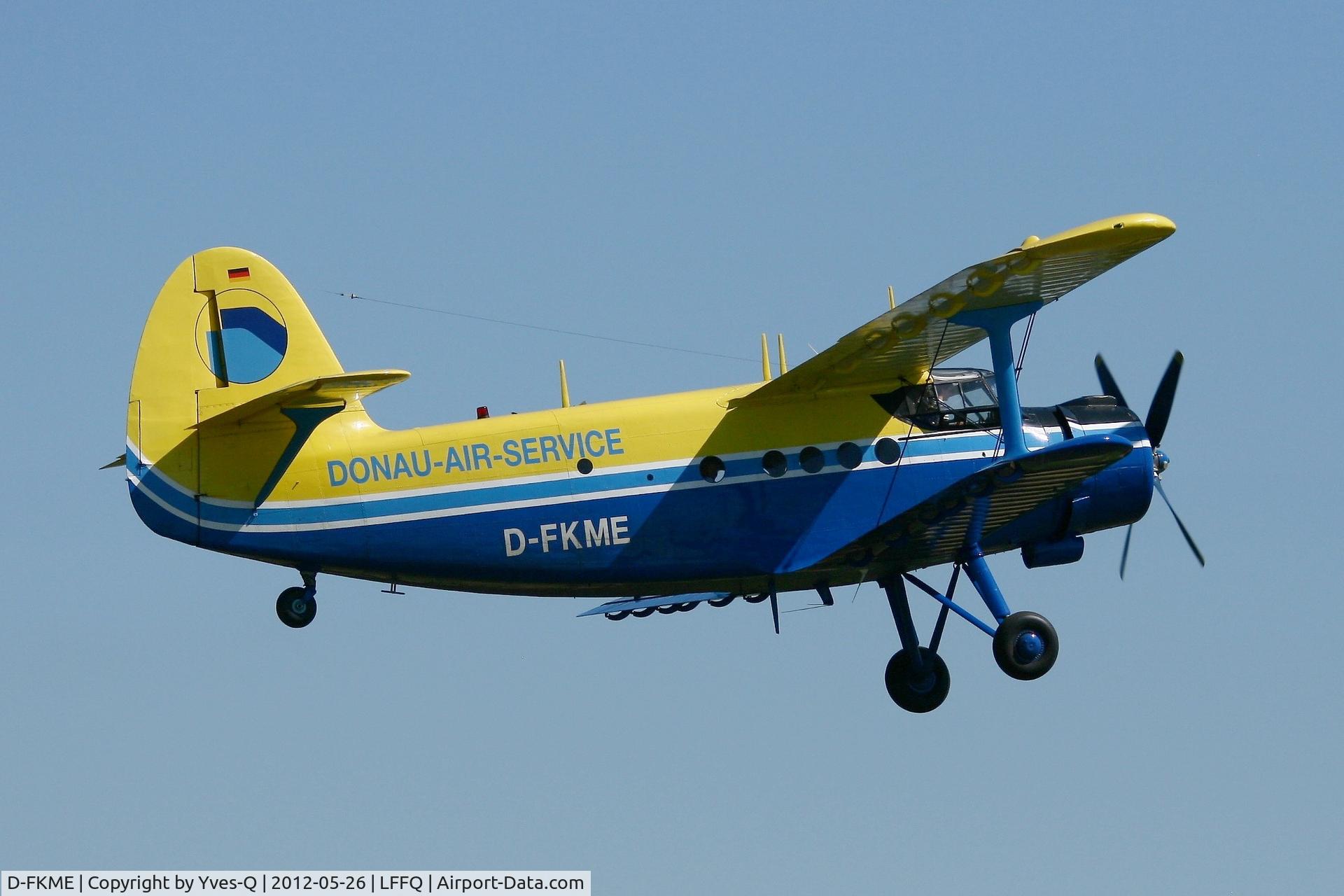 D-FKME, 1957 Antonov An-2 C/N 1G17805, Antonov AN-2T, Donau Air Service , La Ferté-Alais Airfield (LFFQ) Air Show 2012 (Le Temps Des Hélices)