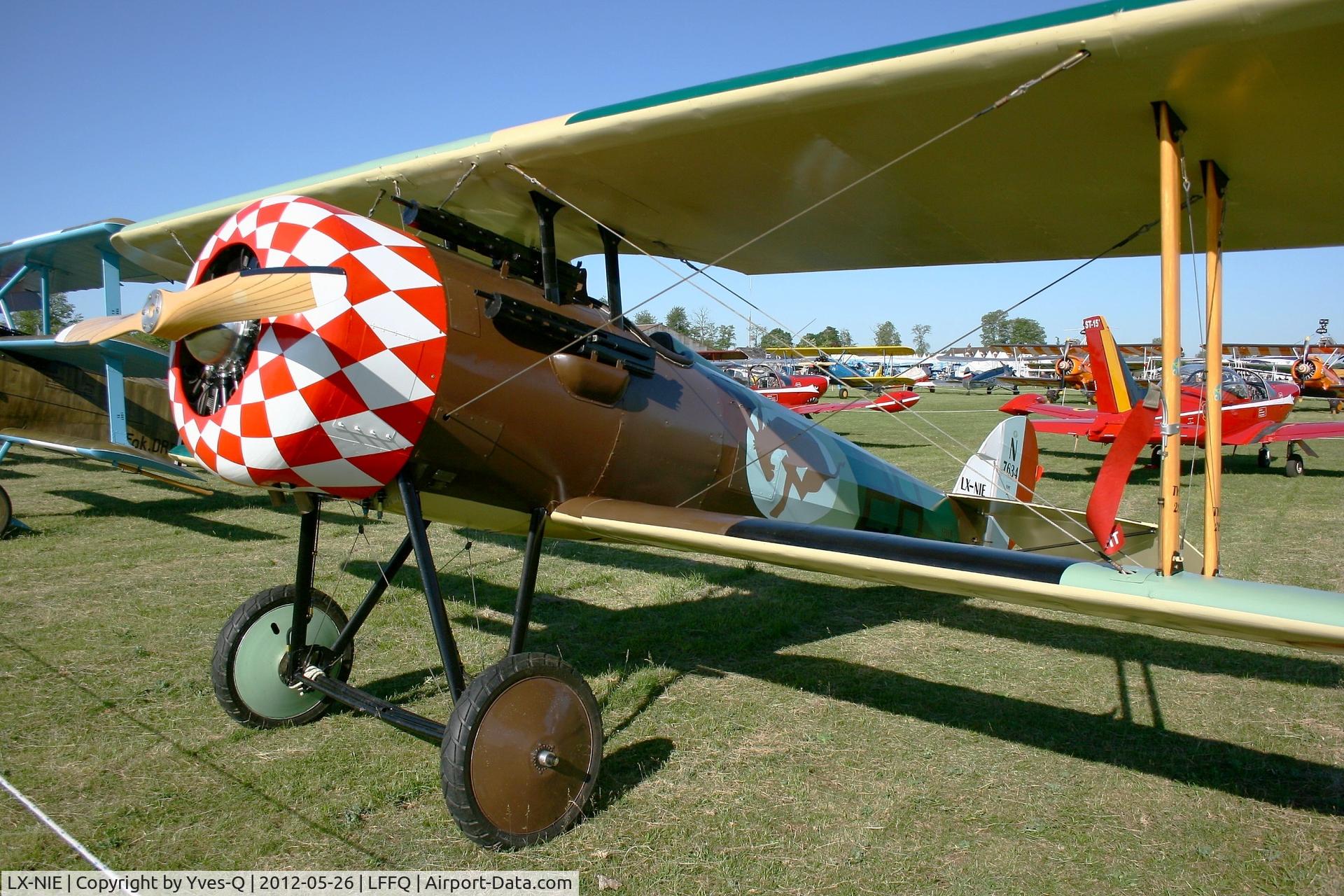 LX-NIE, 2011 Nieuport 28 C.1 Replica C/N 100, Nieuport 28C-1 Replica, La Ferté Alais Airfield (LFFQ) Air Show (Le Temps Des Hélices) in may 2012