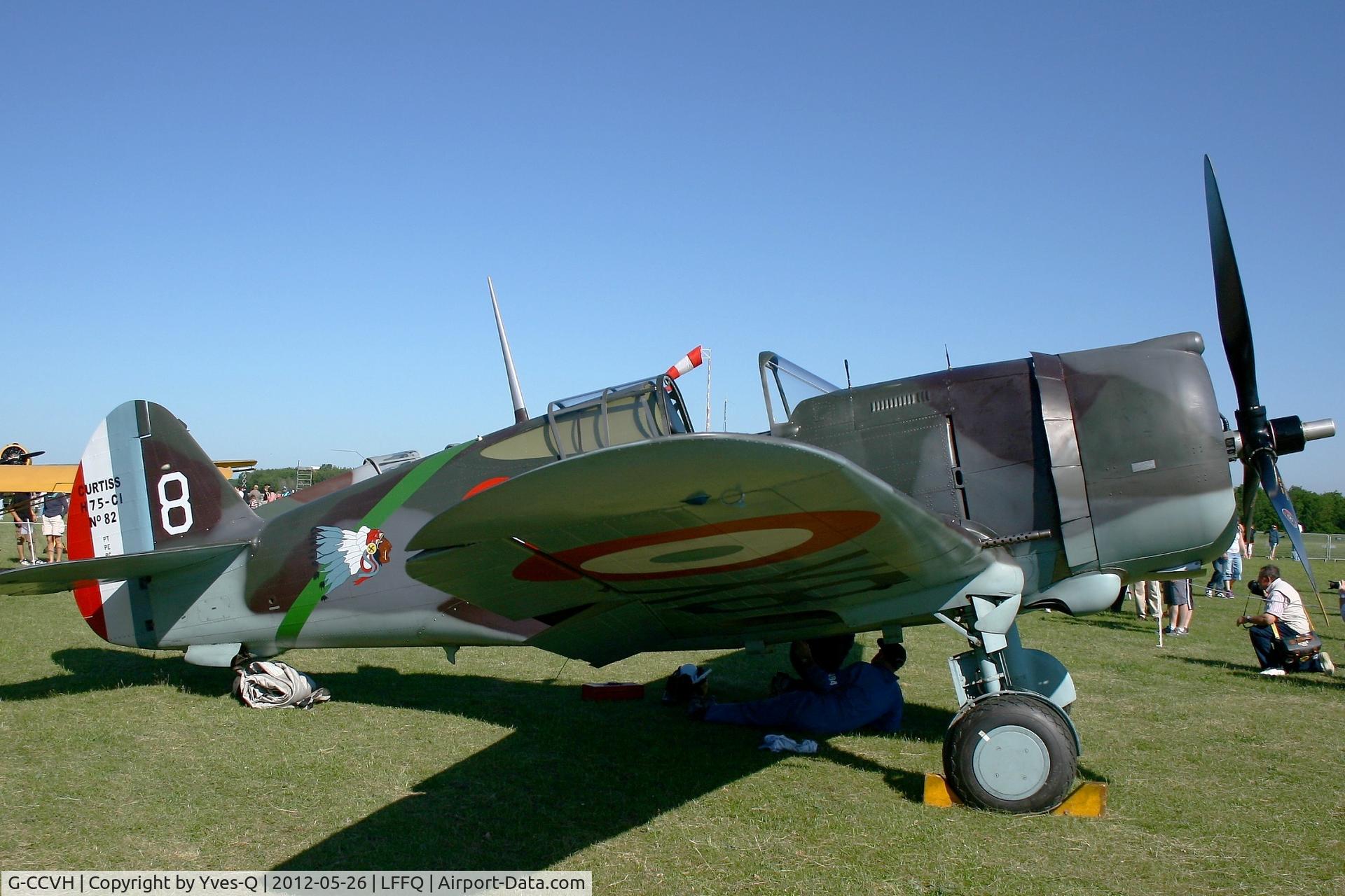 G-CCVH, 1939 Curtiss H-75A-1 C/N 12881, Curtiss H-75A-1, La Ferté-Alais Airfield (LFFQ) air show 2012