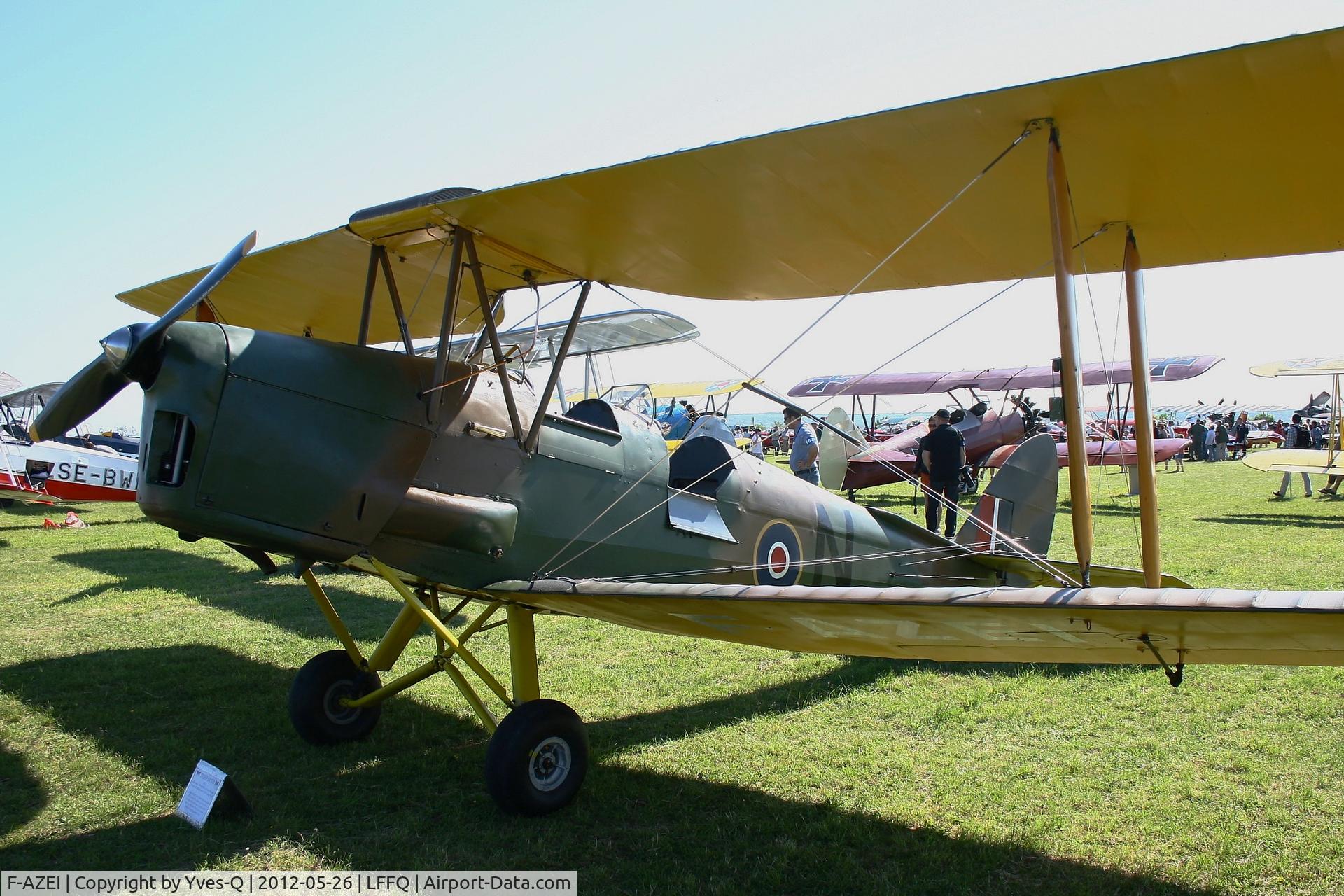 F-AZEI, 1941 De Havilland DH-82A Tiger Moth II C/N 84882, De Havilland DH-82A Tiger Moth II, La Ferté-Alais Airfield (LFFQ) Air Show 2012