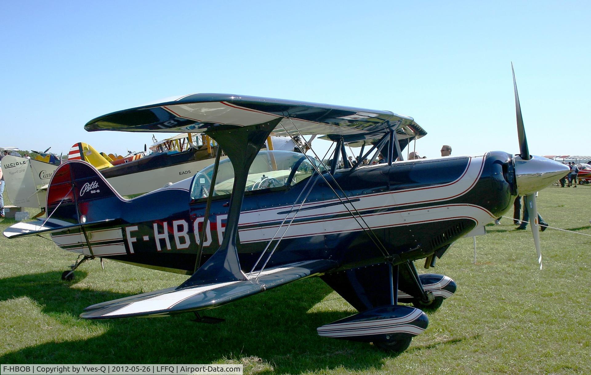 F-HBOB, 1983 Aviat Pitts S-2B Special C/N 5289, Aviat Pitts S-2B, La Ferté-Alais Airfield (LFFQ) Air Show 2012