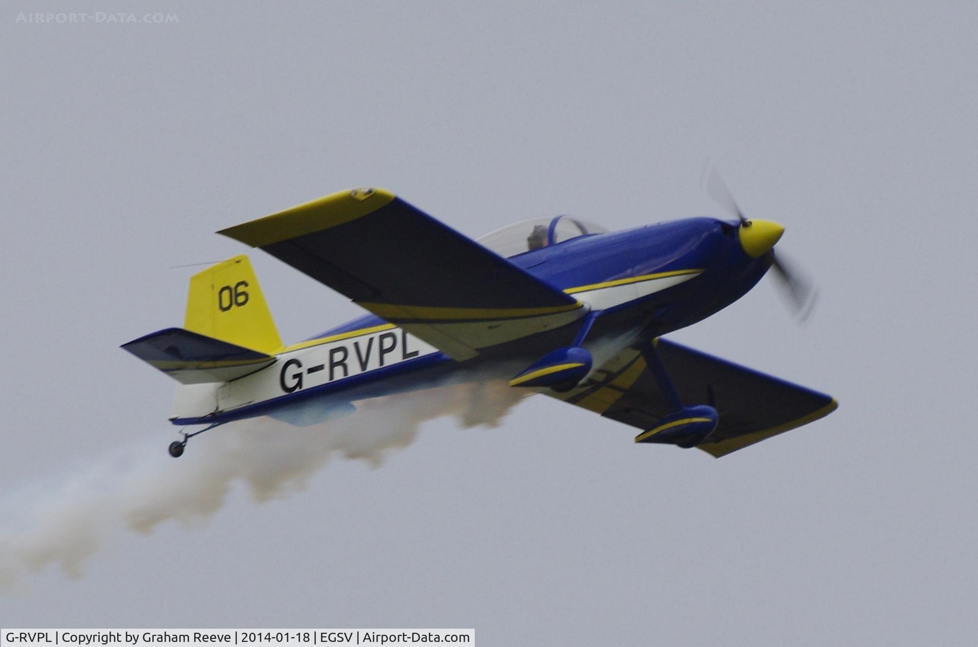 G-RVPL, 2006 Vans RV-8 C/N PFA 303-13885, Over head at Old Buckenham.
