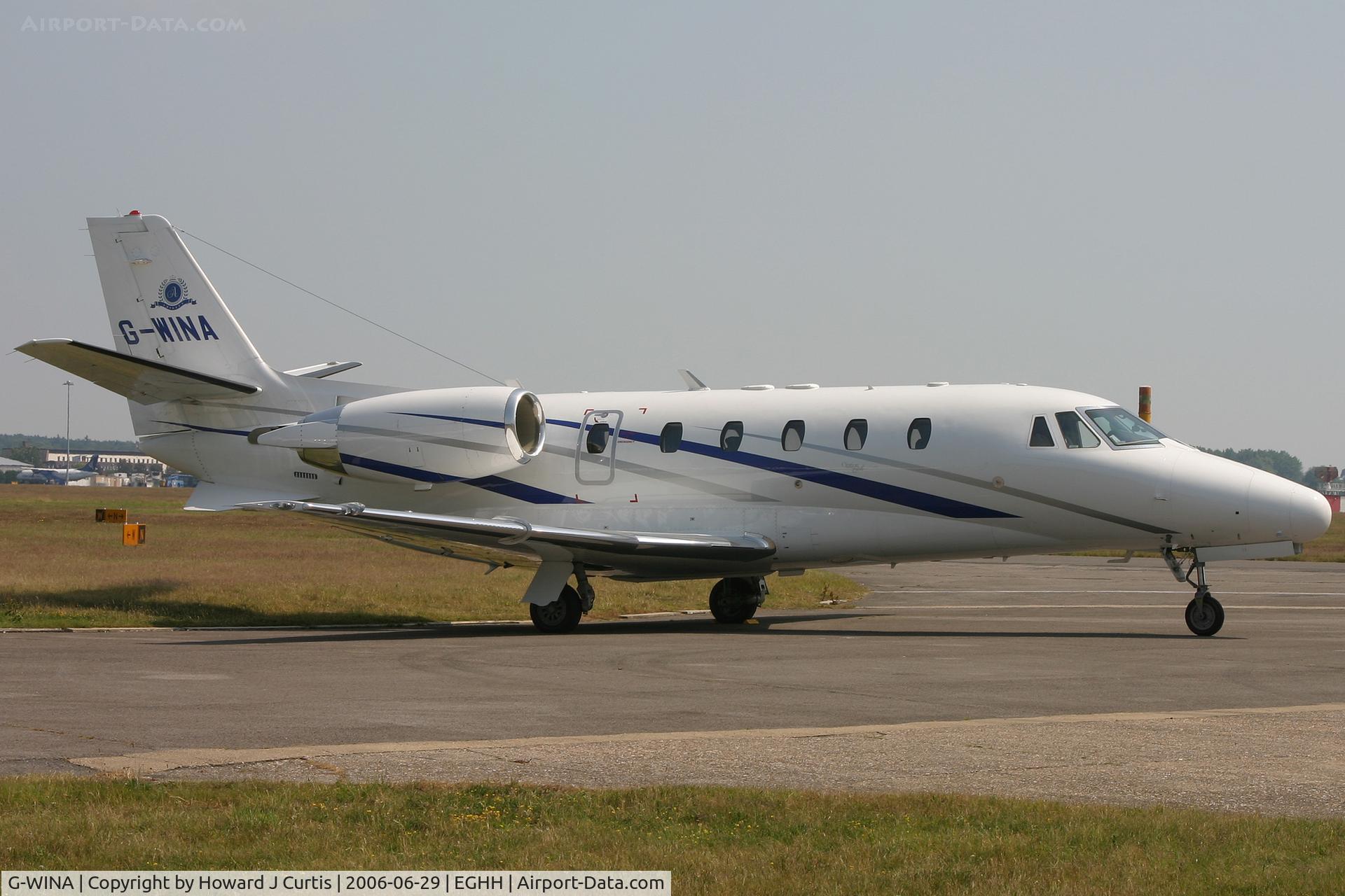 G-WINA, 2003 Cessna 560XL Citation Excel C/N 560-5343, Parked on the CSE apron.