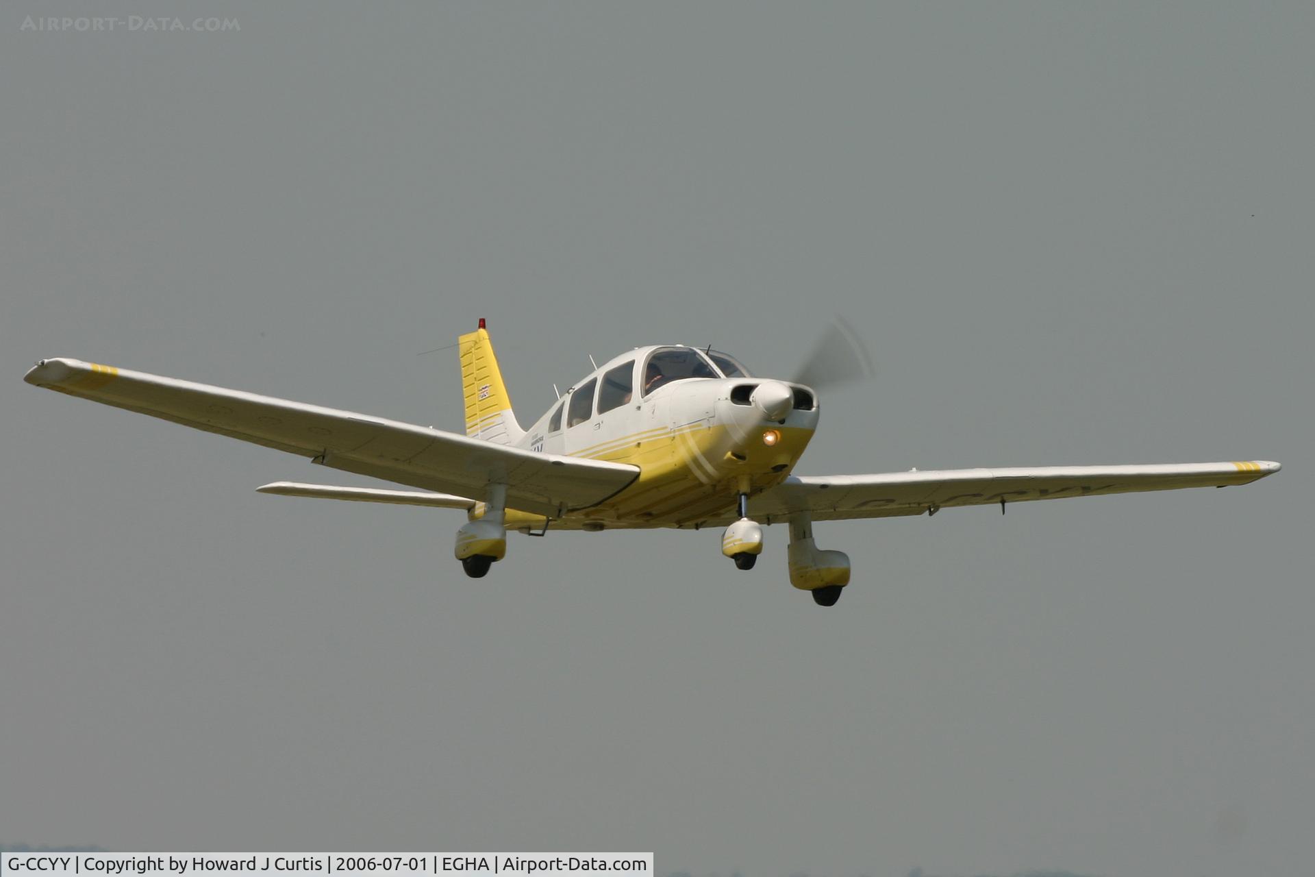 G-CCYY, 1989 Piper PA-28-161 Cherokee Warrior II C/N 2816094, Caught on departure.