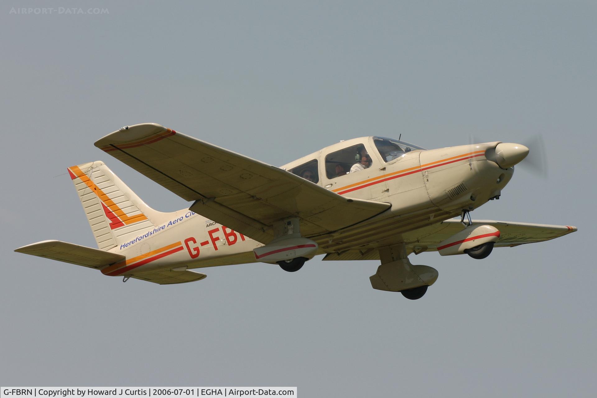 G-FBRN, 1982 Piper PA-28-181 Cherokee Archer II C/N 28-8290166, Herefordshire Aero Club.