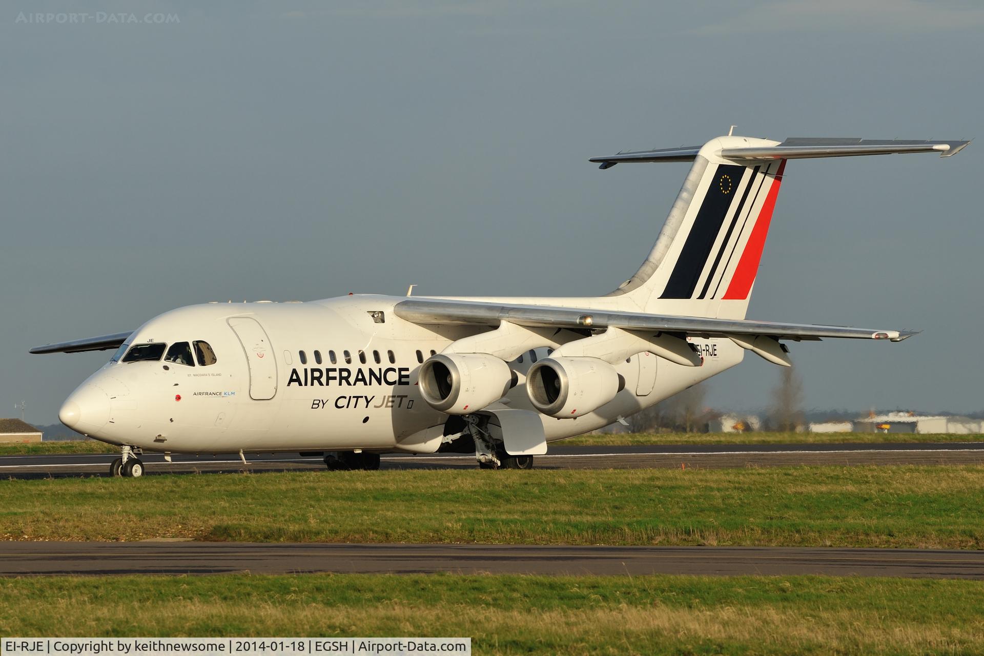 EI-RJE, 1998 BAE Systems Avro 146-RJ85 C/N E.2335, Leaving following maintenance !