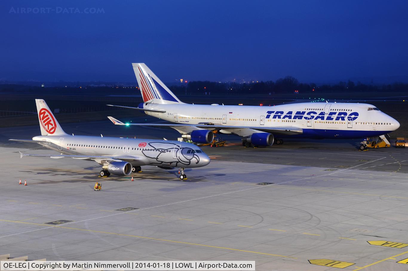 OE-LEG, 2010 Airbus A320-214 C/N 4581, Niki's OE-LEG together with Transaero's EI-XLJ