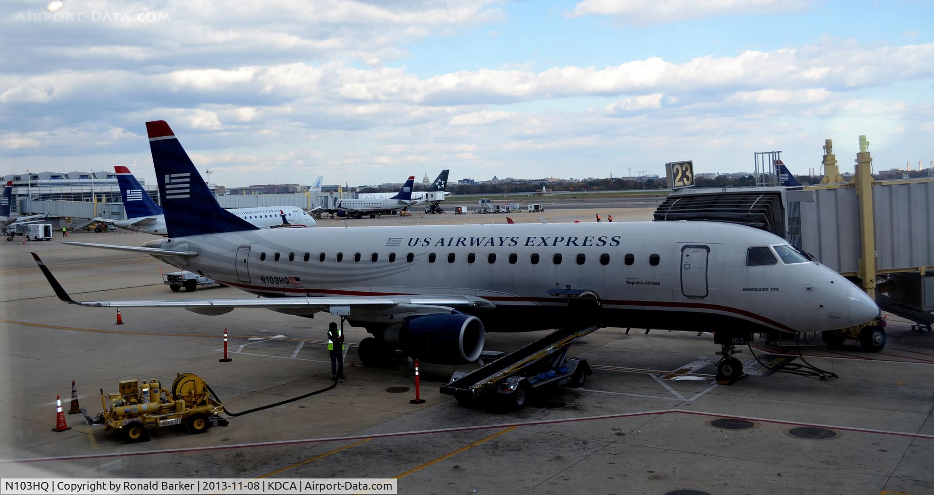 N103HQ, 2007 Embraer 175LR (ERJ-170-200LR) C/N 17000159, Gate 23 National