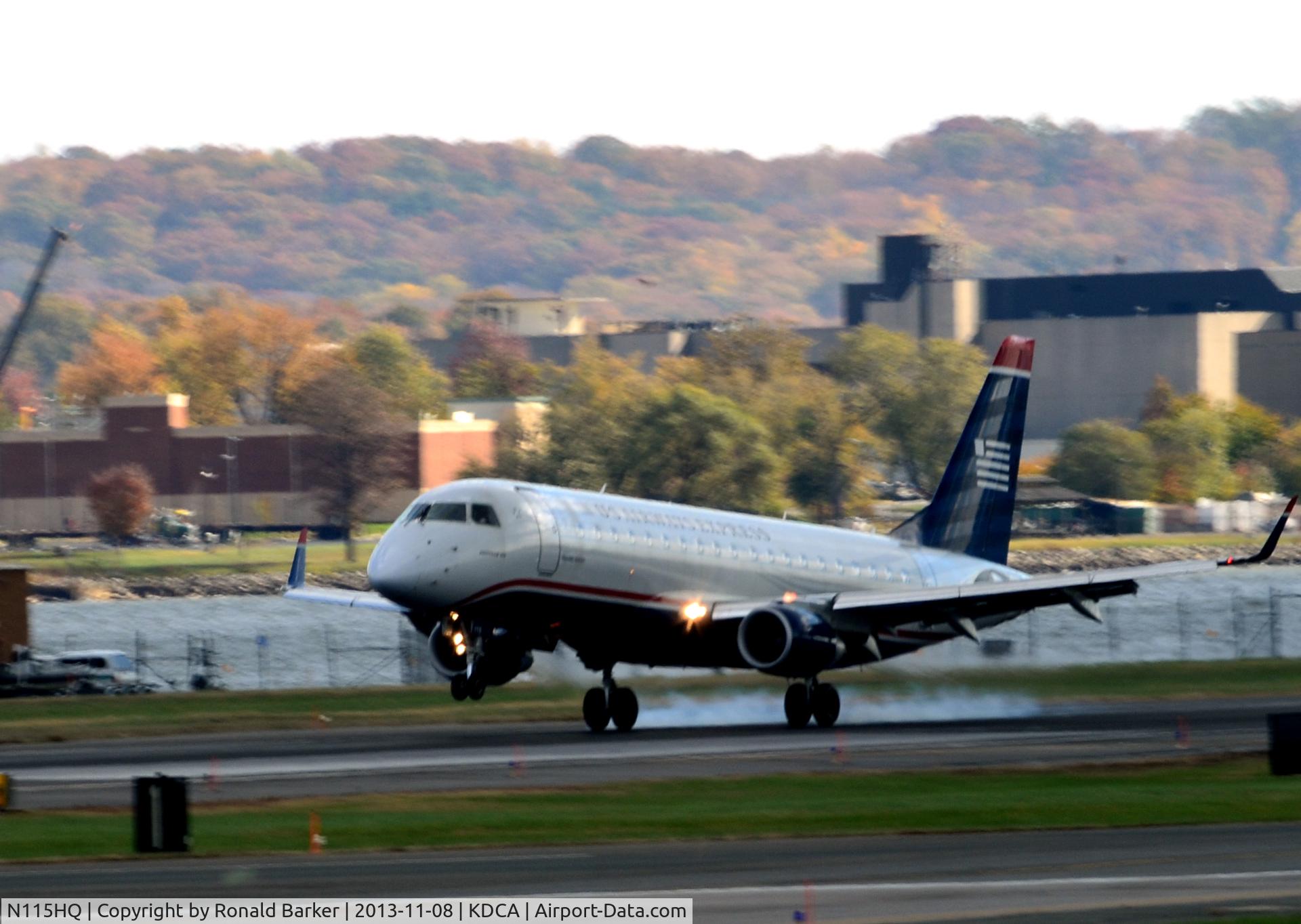 N115HQ, 2007 Embraer 175LR (ERJ-170-200LR) C/N 17000182, Landing National