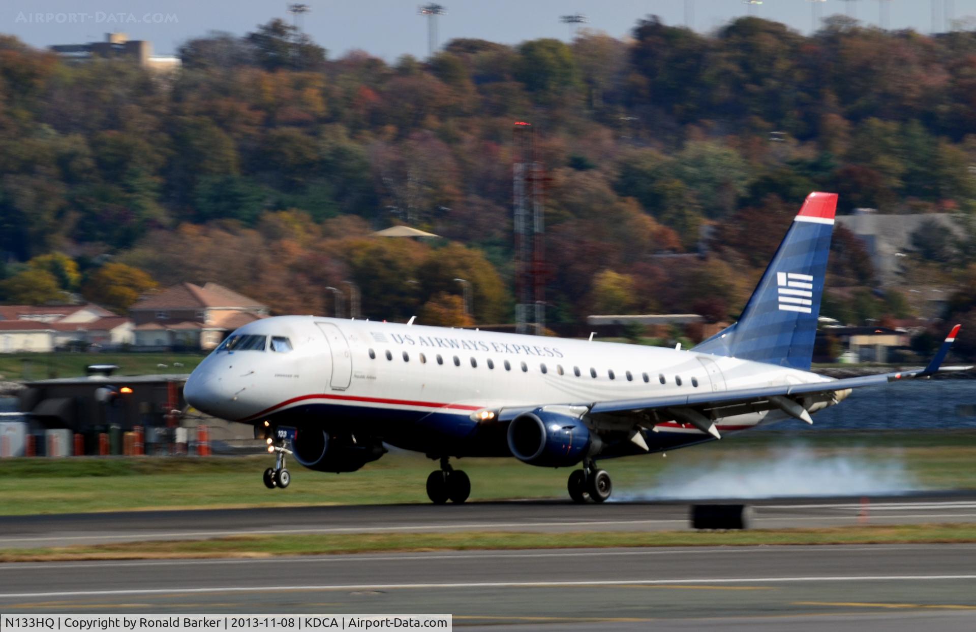 N133HQ, 2008 Embraer 175LR (ERJ-170-200LR) C/N 17000217, Landing National